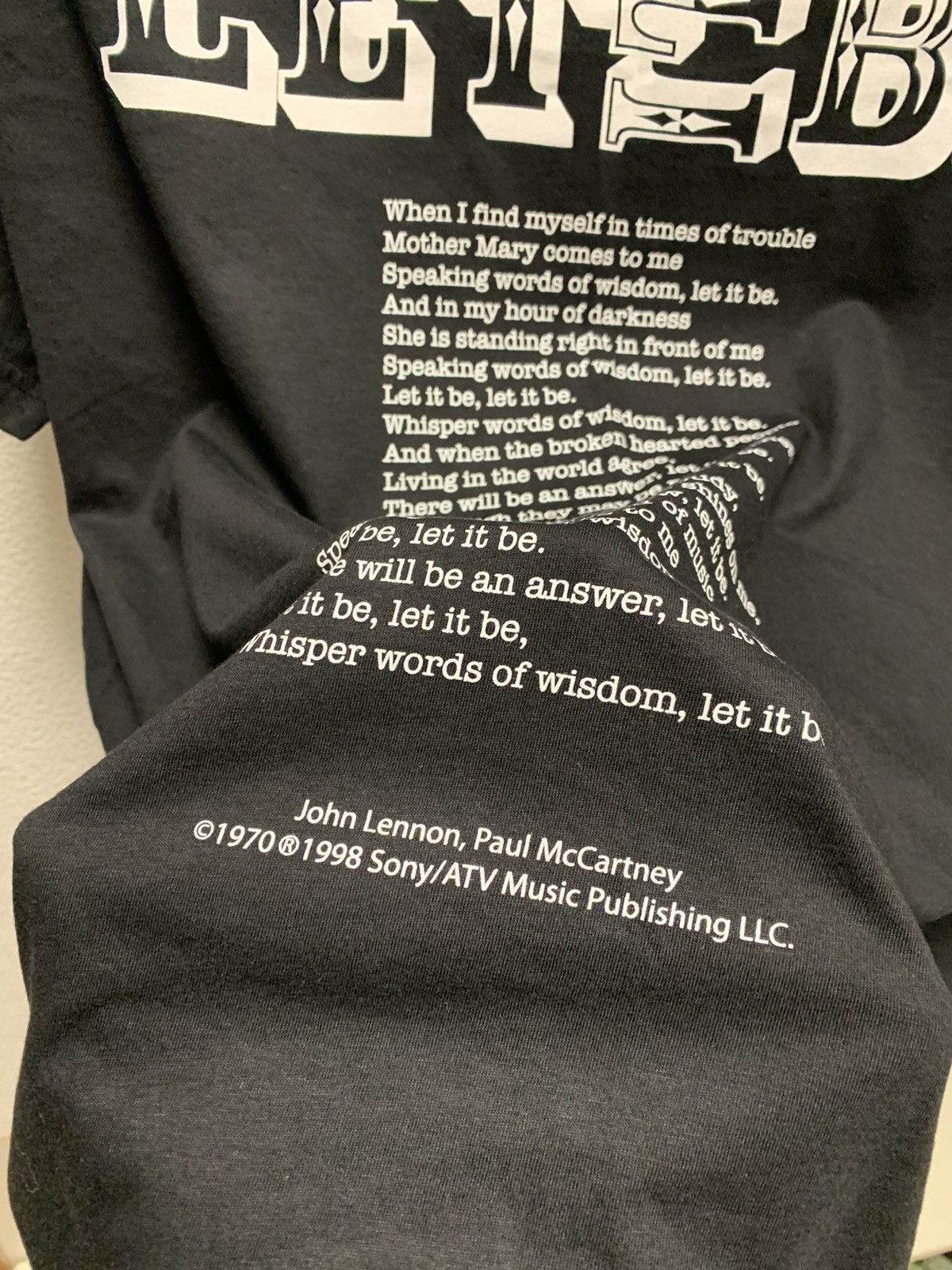 Band Tees John Lennon 1998 vintage band rock tee Let it be L sz Size US L / EU 52-54 / 3 - 7 Thumbnail