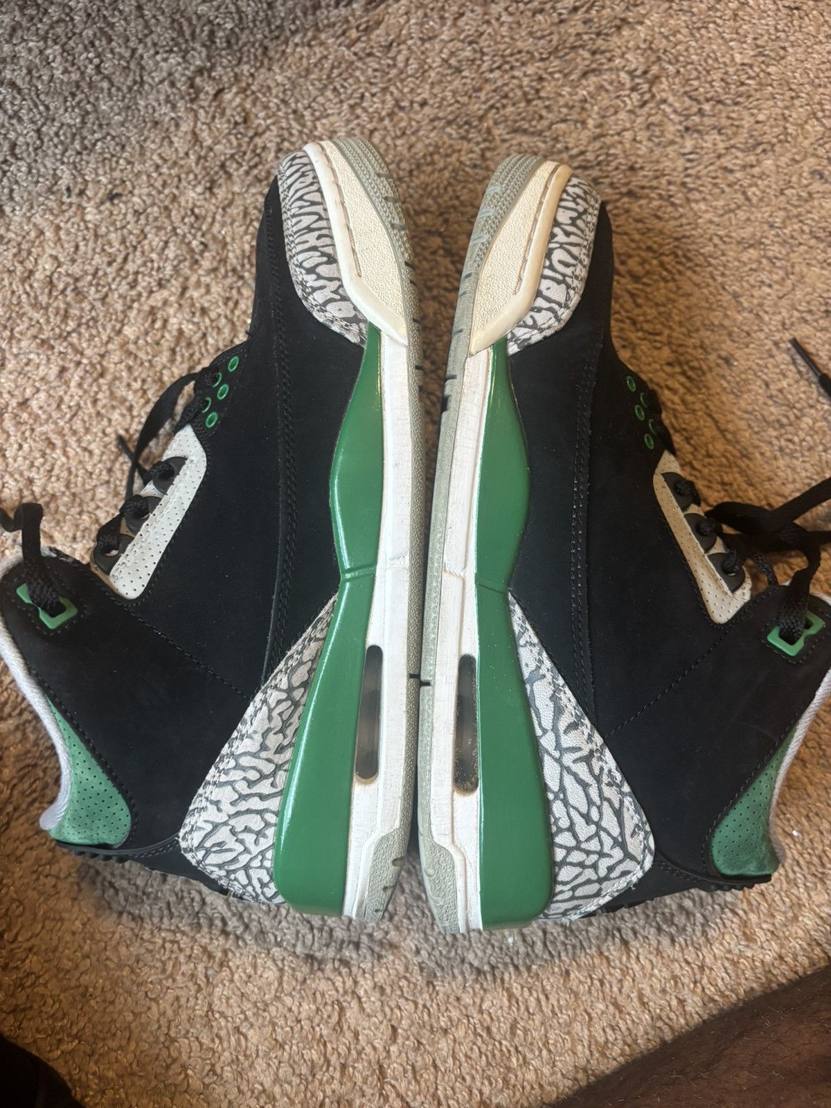 Jordan Brand × Nike Pine Green Jordan 3s Size US 8 / EU 41 - 6 Thumbnail