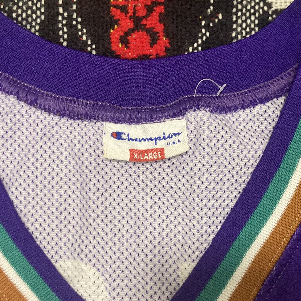 Champion × NBA × Vintage Vintage 90’s Utah Jazz Karl Melone NBA Jersey Champion Size US XL / EU 56 / 4 - 6 Thumbnail