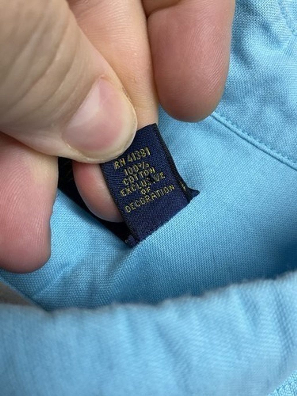 Ralph Lauren Ralph Lauren Blue Cotton Long Sleeve Button Up Shirt Men 3XB Size US XXL / EU 58 / 5 - 3 Thumbnail