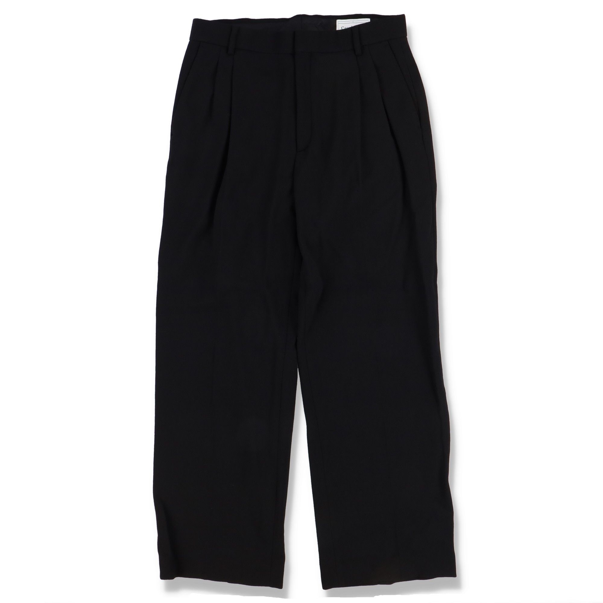 Casablanca Black High-Waisted Merino Wool Pleated Trousers Size US 36 / EU 52 - 6 Thumbnail