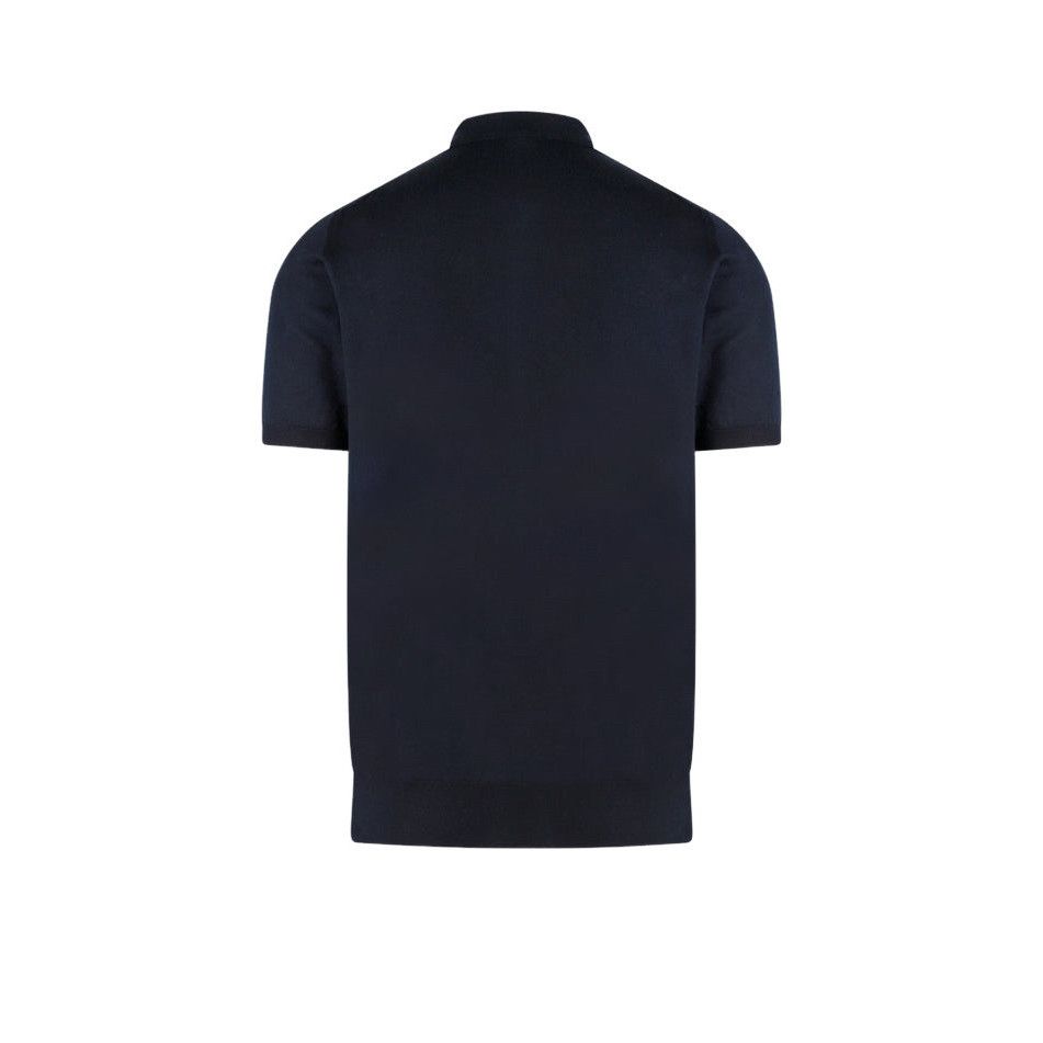 KITON Blue Cotton Polo Shirt New & Authentic (Men's size:XL;
