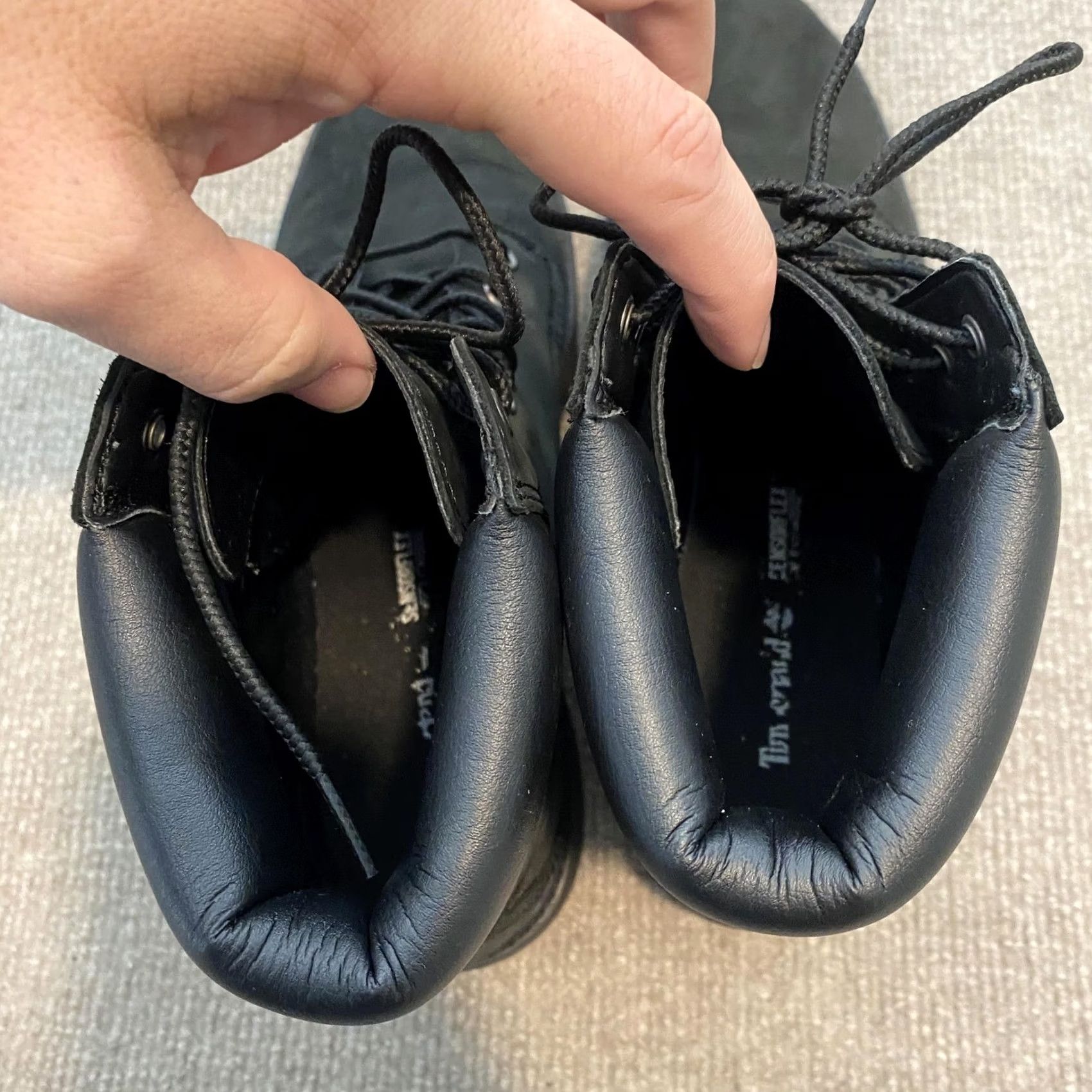 Timberland Timberland Boots Womens Size 10 Black Nubuck Ankle Combat Lace Up A15TM Size US 10 / IT 40 - 7 Thumbnail