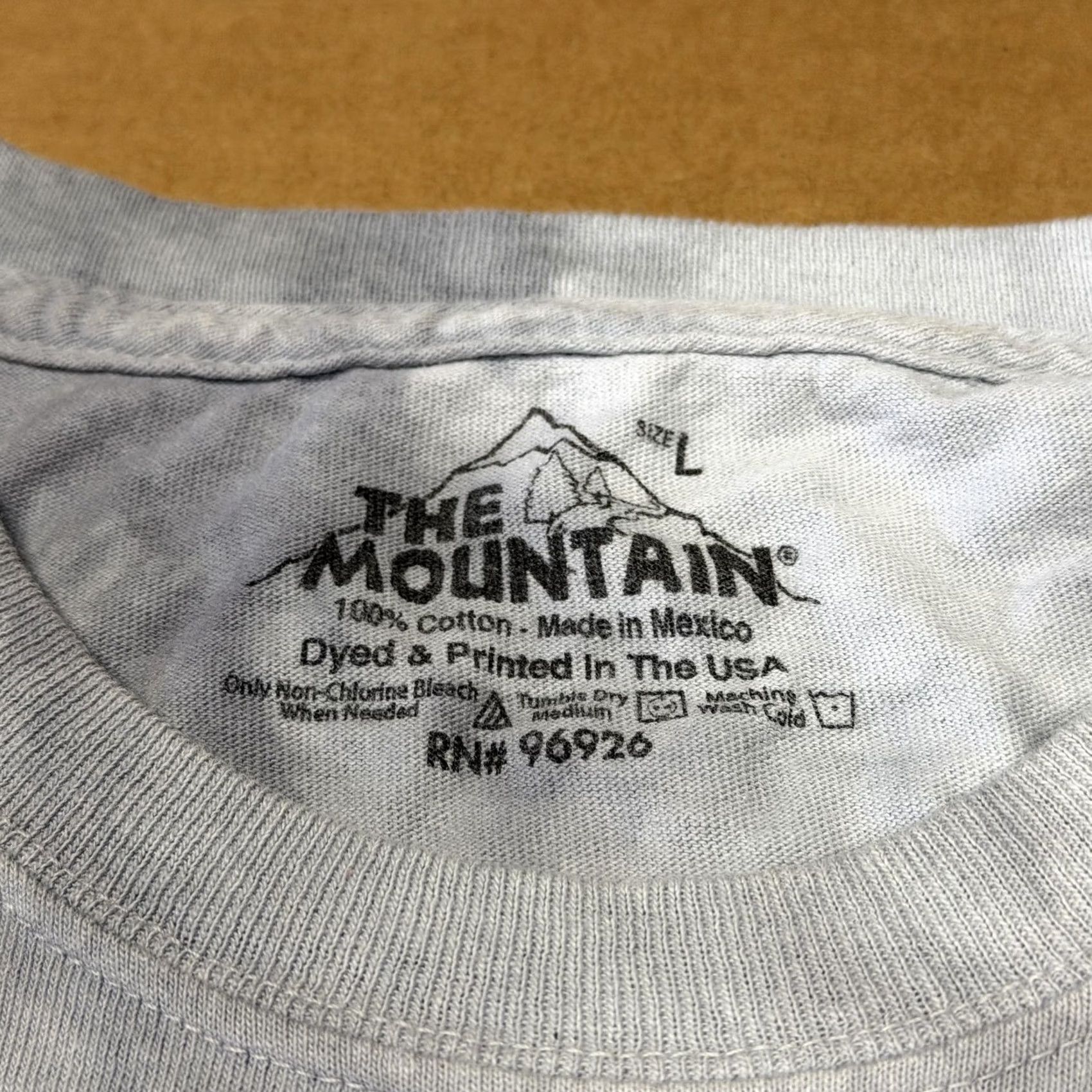 The Mountain The Mountain Mens Large Gray USA Flag Shirt - Patriotic Graphic Tee Size US L / EU 52-54 / 3 - 3 Thumbnail
