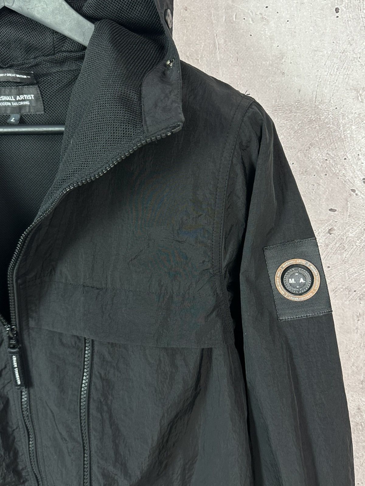 Marshall Artist Marshall Artist Black Nylon Zipper Pockets Hooded Jacket Size US M / EU 48-50 / 2 - 7 Thumbnail