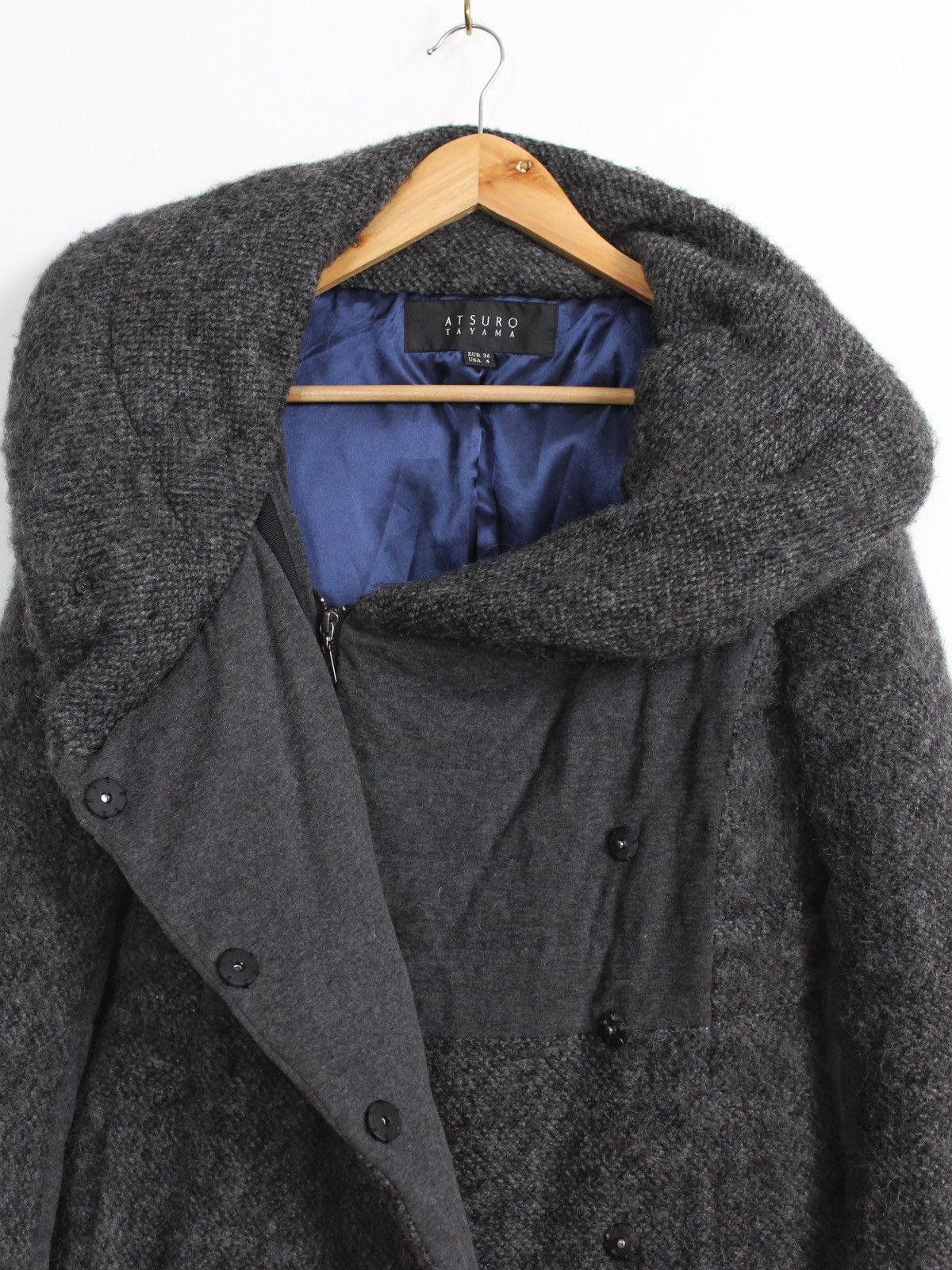ATSURO TAYAMA × Japanese Brand × Vintage Atsuro Tayama Rare Women’s Fuzzy Down Jacket Size S / US 4 / IT 40 - 8 Thumbnail