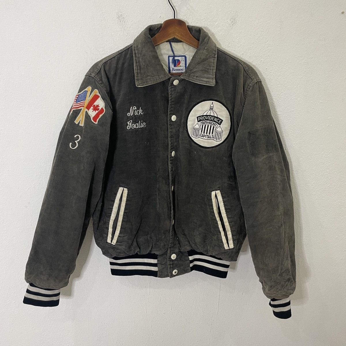 Japanese Brand Vintage Rennoc Capital Youth Hockey Varsity Jacket Size US M / EU 48-50 / 2 - 1 Thumbnail