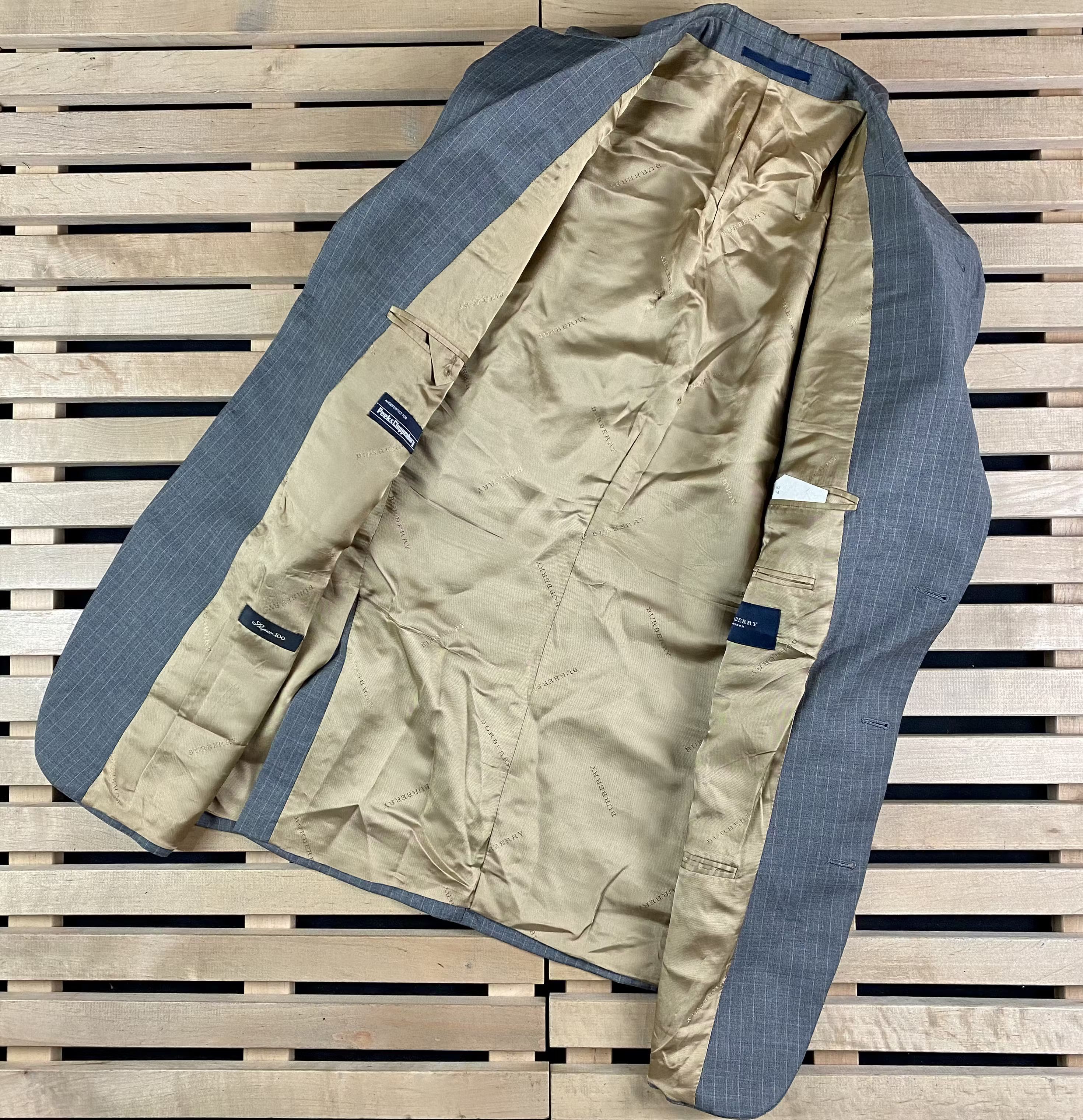 Burberry × Vintage Mens Jacket Burberry Vintage Size L Size 50R - 4 Thumbnail