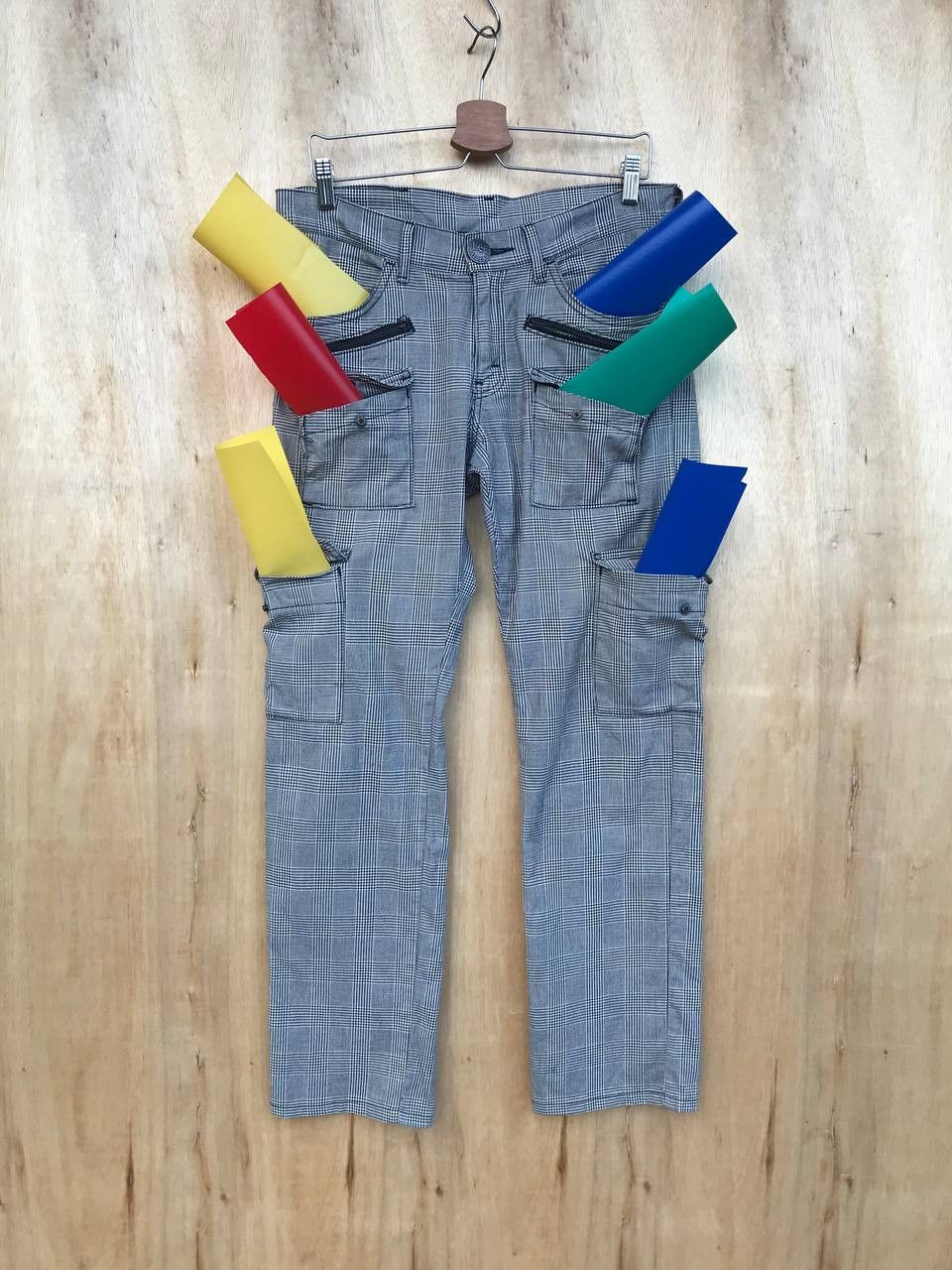 Beauty Beast × Lee Lee Riders Japan Bondage 8pockets checkered cargo pant Size US 29 - 1 Thumbnail