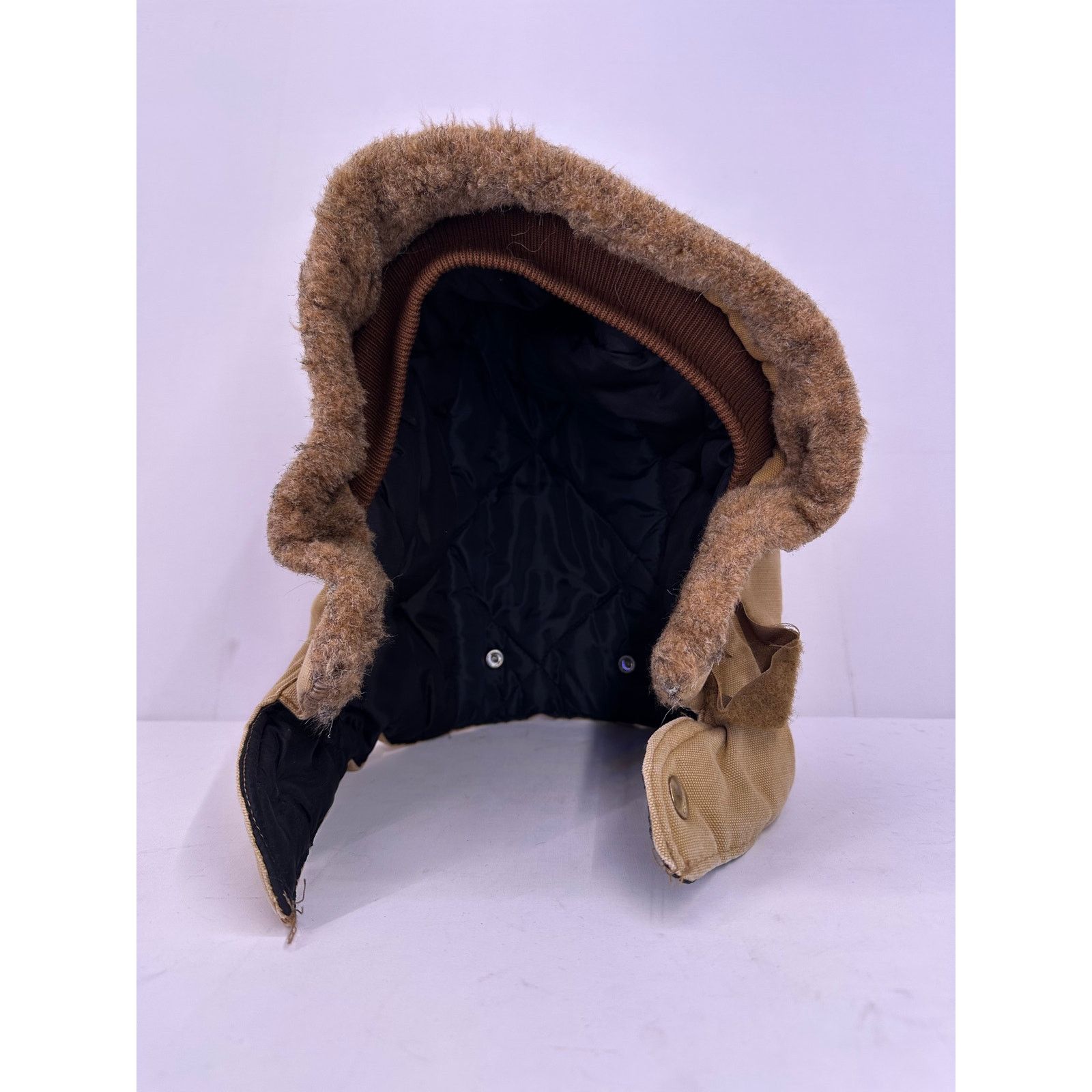 Carhartt Vintage Carhartt Hood Brown Quilt Lined Faux Fur Snap Size ONE SIZE - 2 Thumbnail