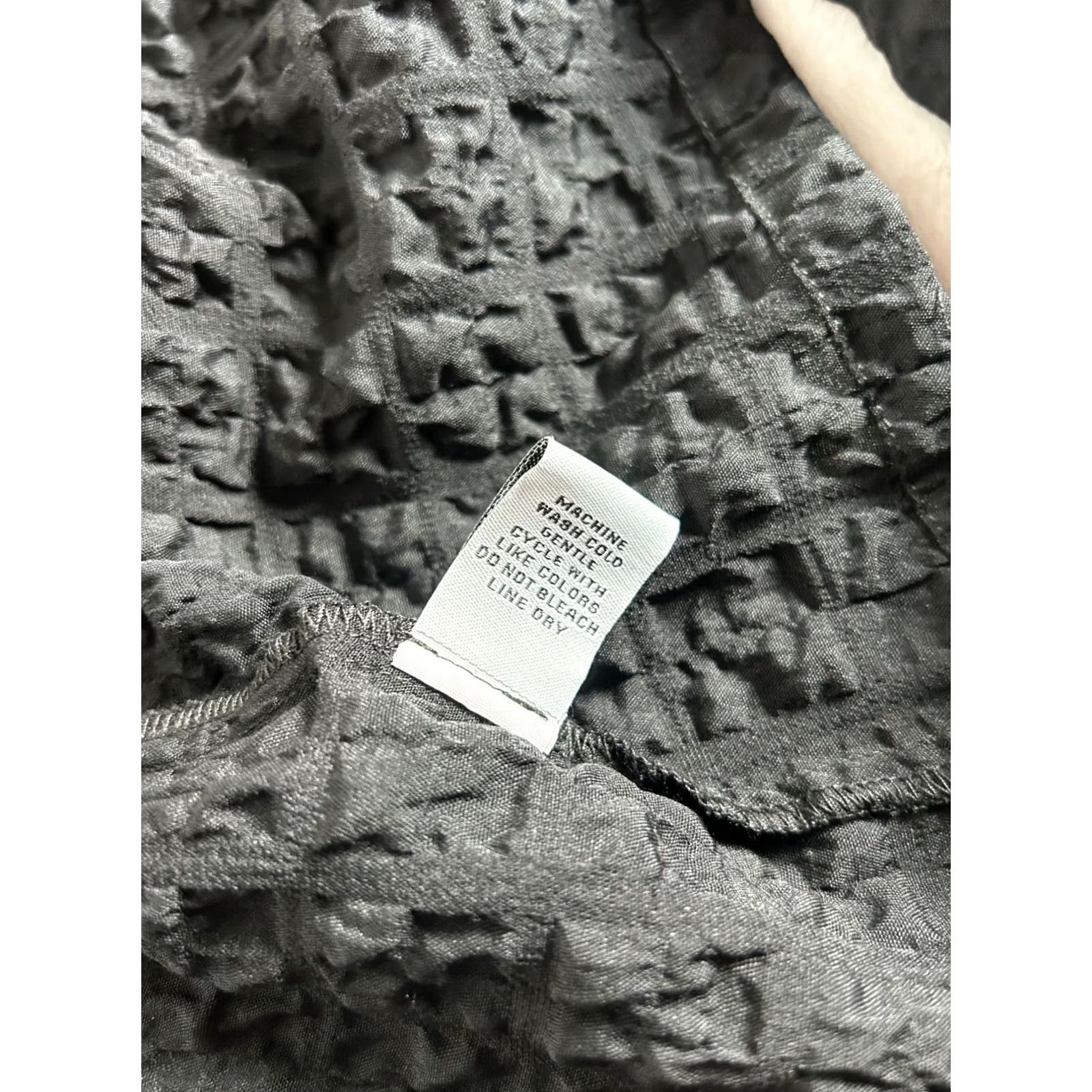 Habitat Habitat Womens Black Crinkle Textured Button Front Swing Jacket XL Lightweight Jacket Size XL / US 12-14 / IT 48-50 - 6 Thumbnail