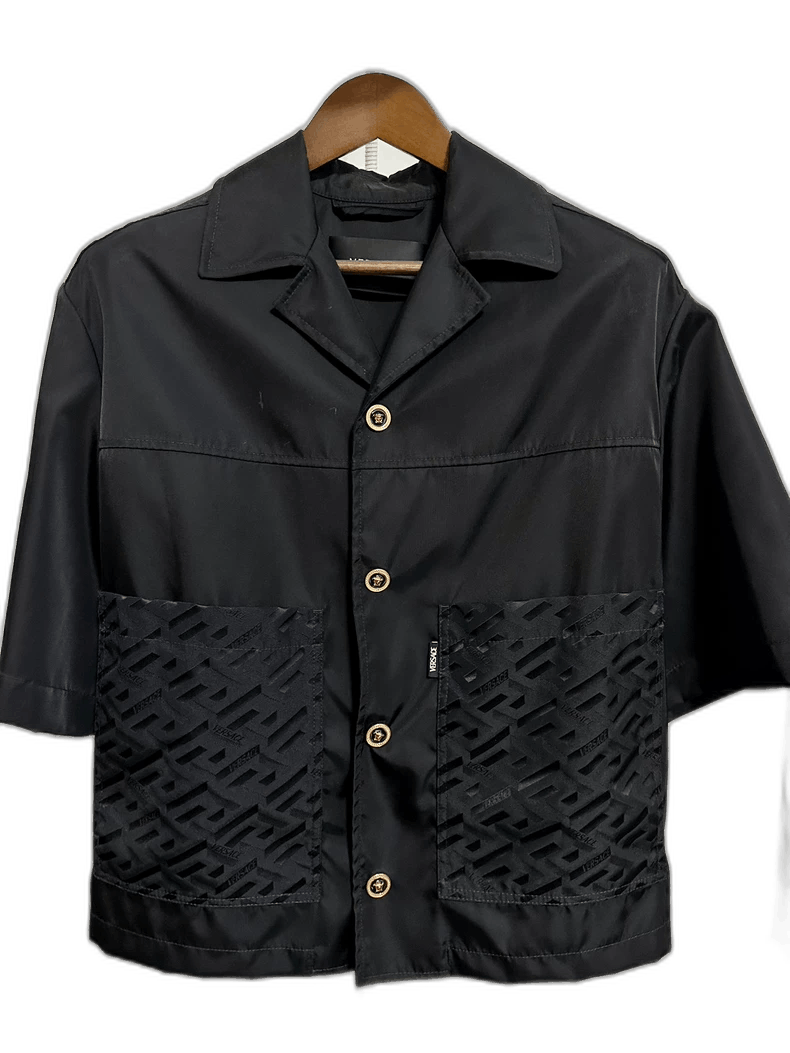 Versace Versace Short Sleeve Shirt Jacket - dmc Size M / US 6-8 / IT 42-44 - 1 Thumbnail