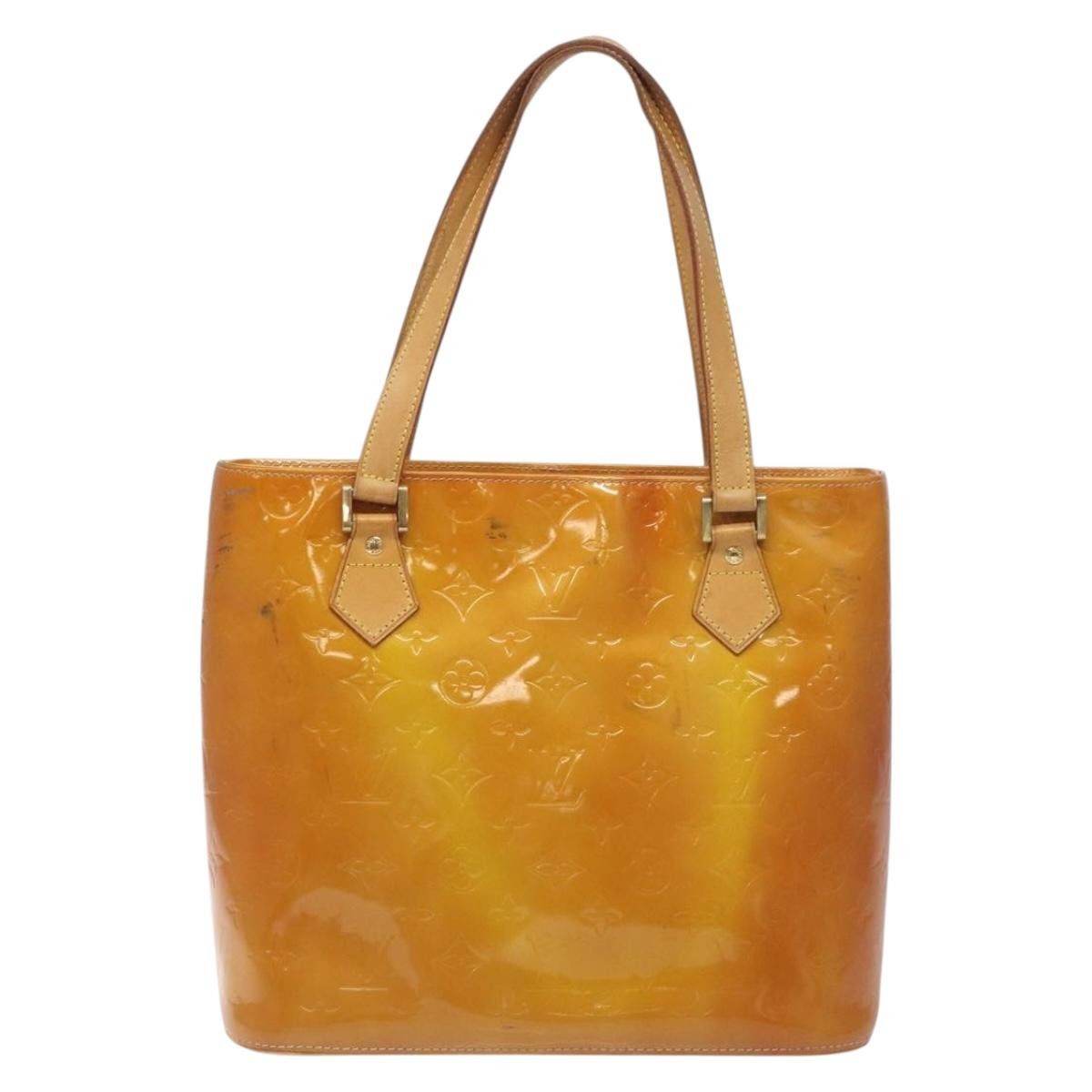 Louis Vuitton LOUIS VUITTON Monogram Vernis Houston Hand Bag Beige M91004 Size ONE SIZE - 2 Thumbnail