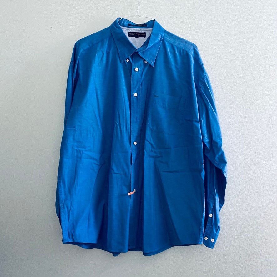 Tommy Hilfiger Tommy Hilfiger solid blue button down Size US XXL / EU 58 / 5 - 2 Thumbnail