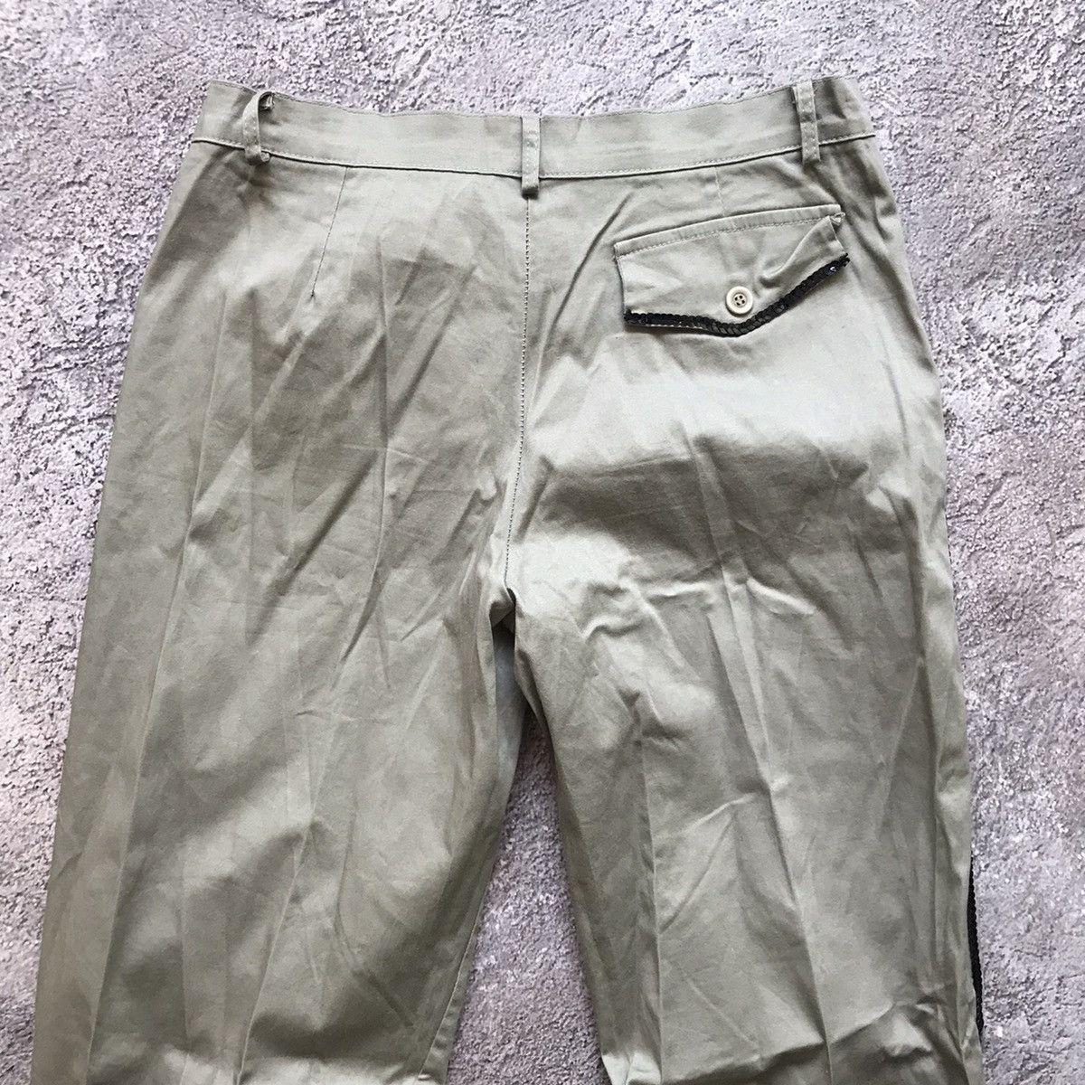 Vintage Vintage 90s Baggy Cargo Parachute Pants Khaki Zip Ankle 29 Size US 29 - 7 Thumbnail