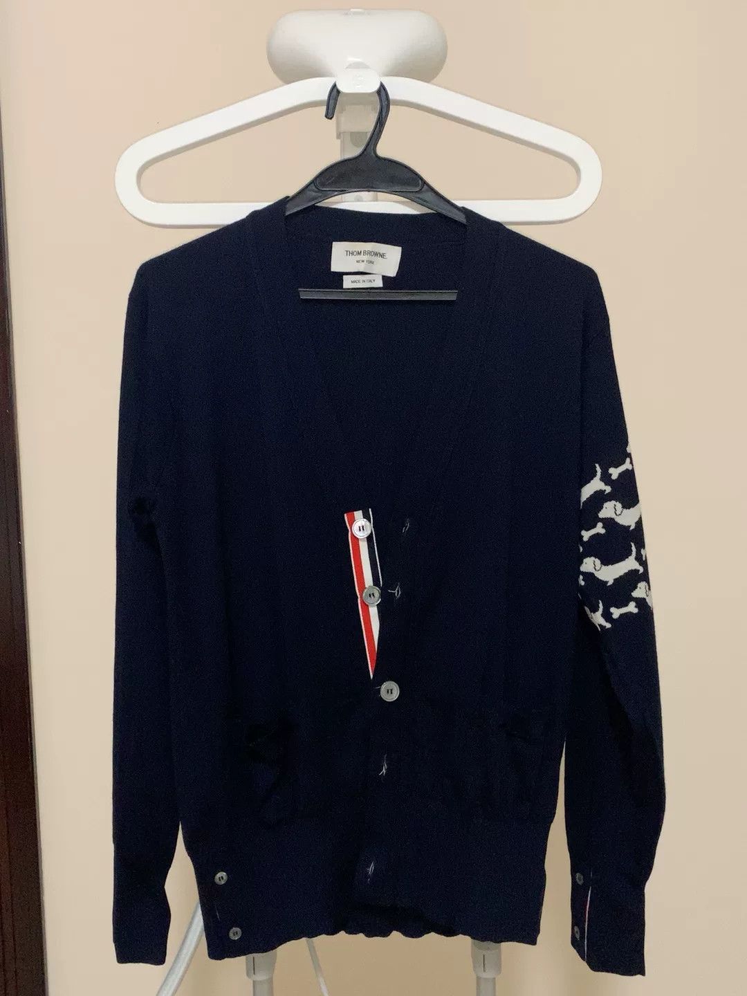 Thom Browne thom browne navy dog logo cardigan Size US S / EU 44-46 / 1 - 1 Thumbnail