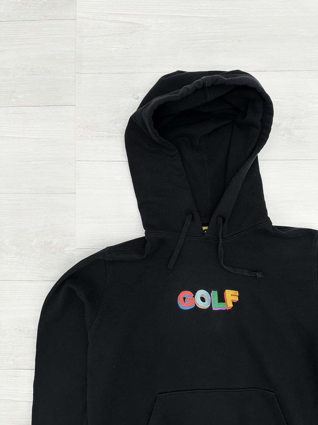 Golf Wang × Tyler The Creator Golf Wang Embroidered Logo Patch Hoodie Black Sz. Small S Size US S / EU 44-46 / 1 - 3 Thumbnail