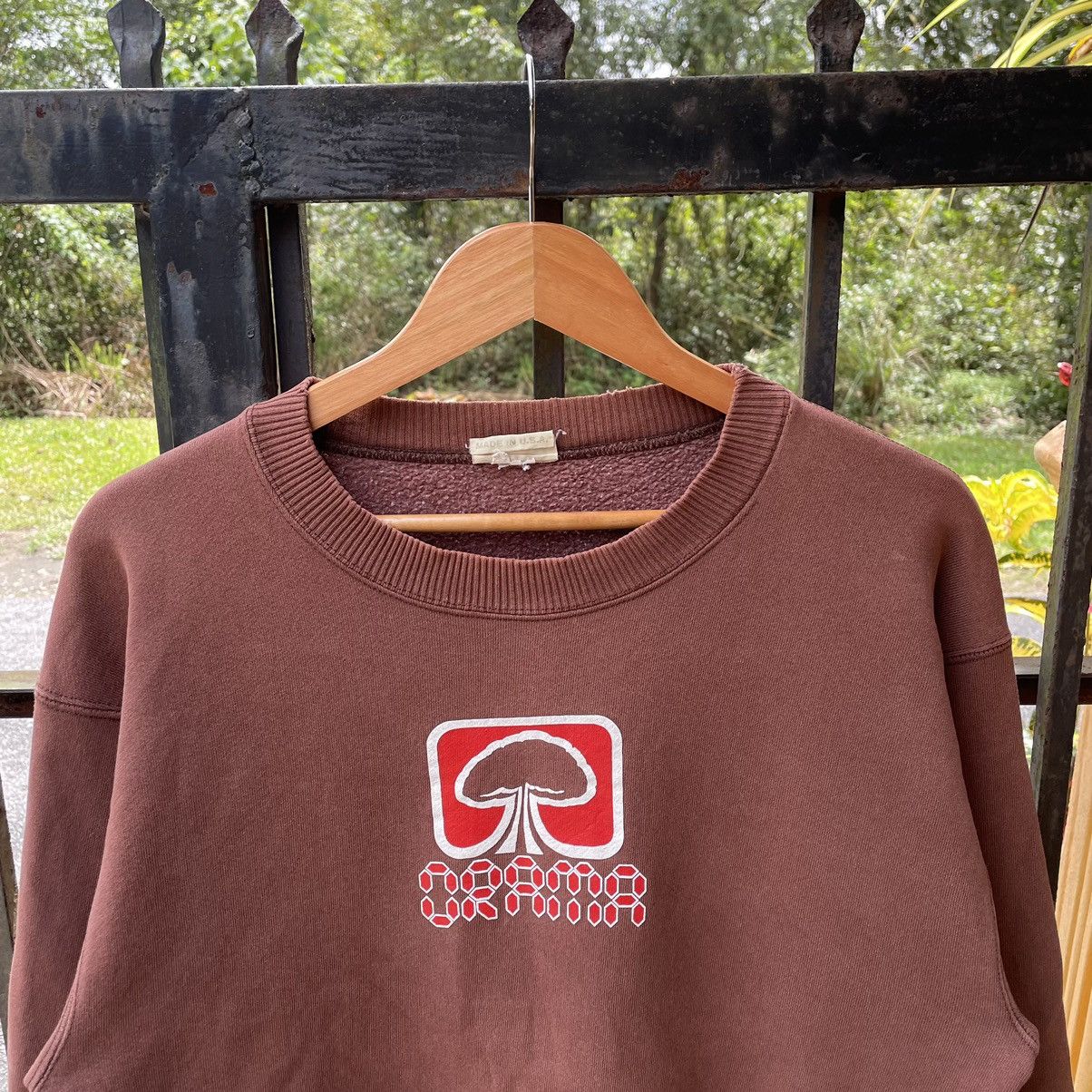 Vintage 🔥Vintage 90s Drama Big Logo USA Made Distress Sweatshirts Size US M / EU 48-50 / 2 - 5 Thumbnail