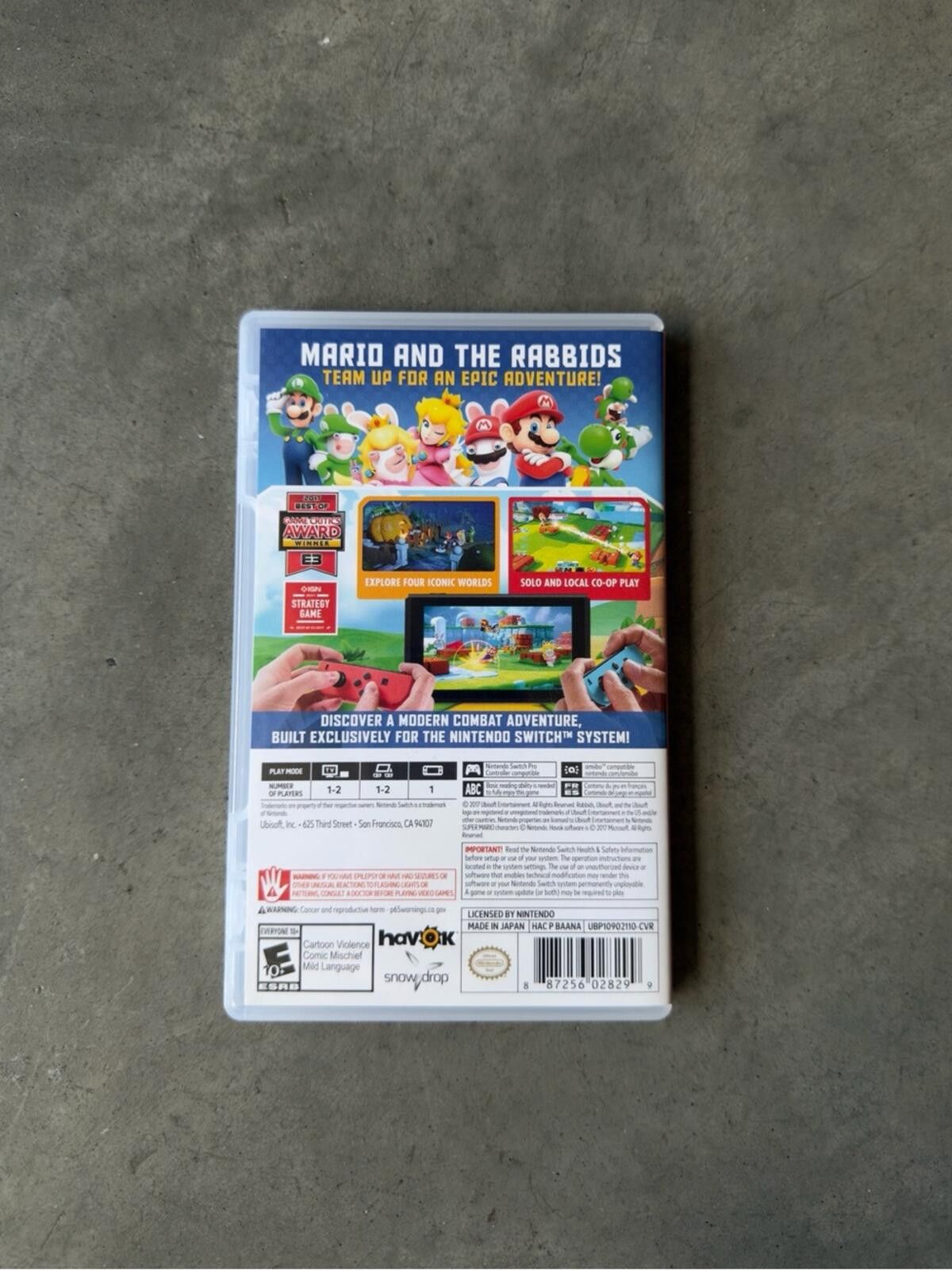 Nintendo Mario Rabbids Kingdom Battle / Nintendo Switch Game Size ONE SIZE - 2 Thumbnail