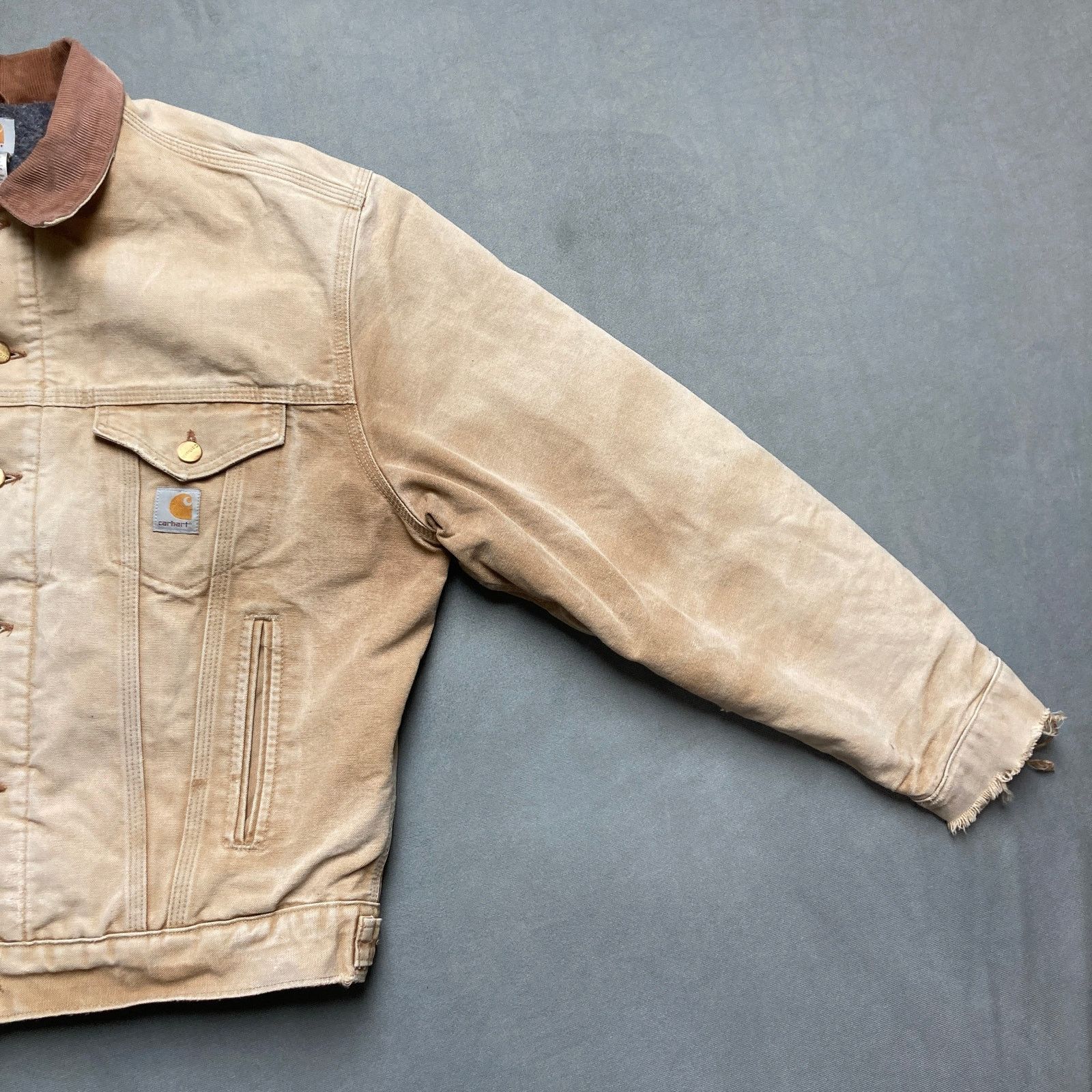 Carhartt Carhartt Trucker Jacket J148 Blanket-Lined Duck Mens Large Size US L / EU 52-54 / 3 - 14 Thumbnail