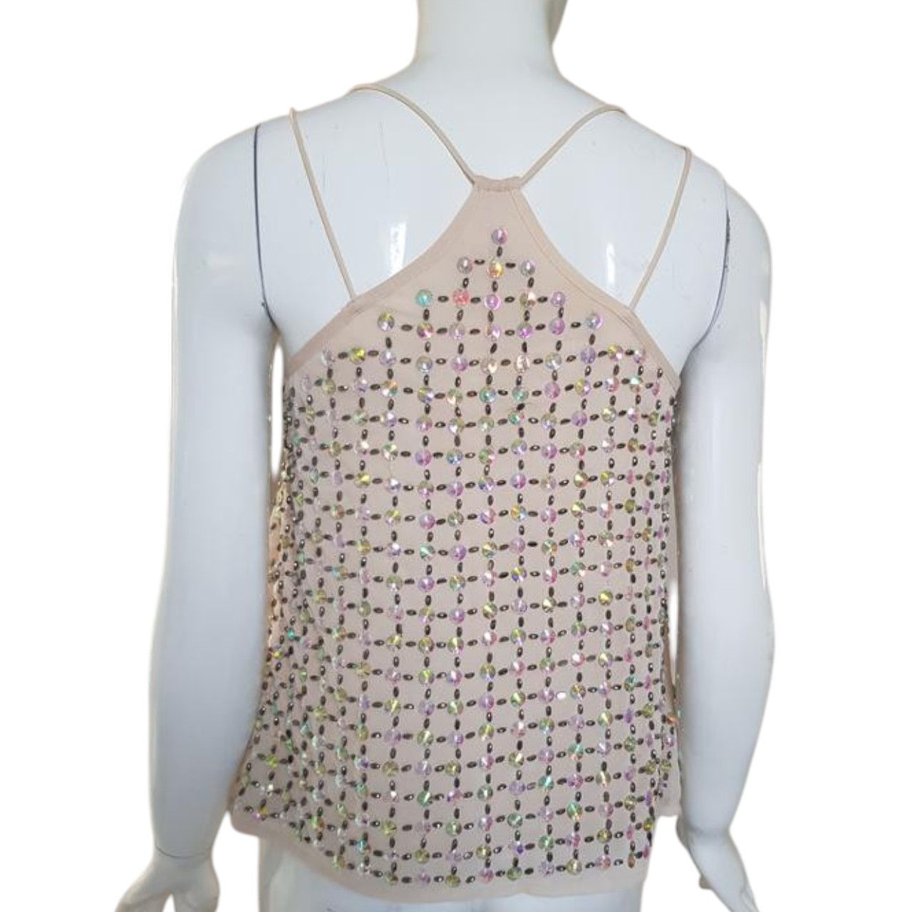 River Island Beaded Silk camisole River Island sz 6 Size M / US 6-8 / IT 42-44 - 4 Thumbnail