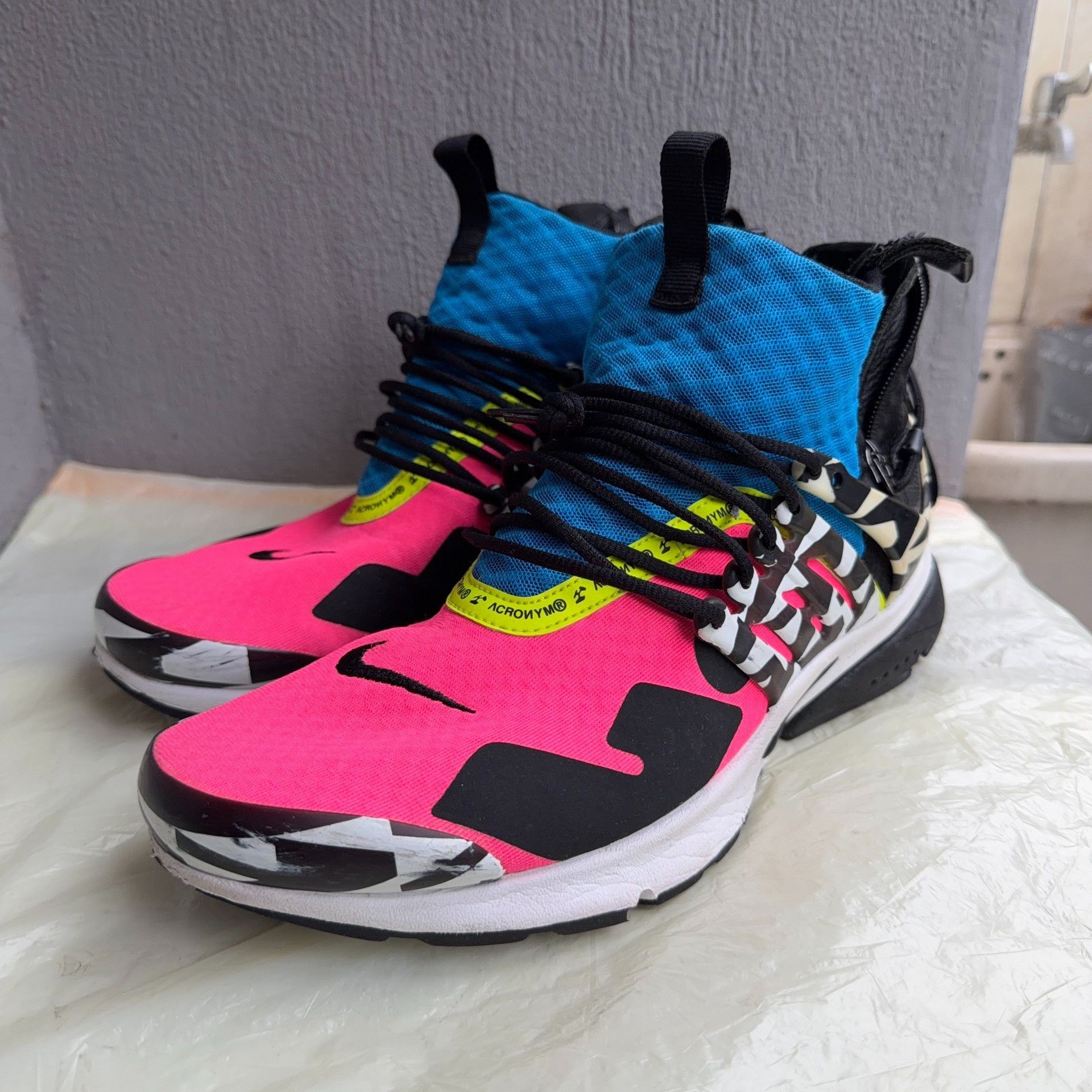 Nike Acronym x Nike Air Presto Mid "Cotton Candy" Size US 10 / EU 43 - 1 Thumbnail