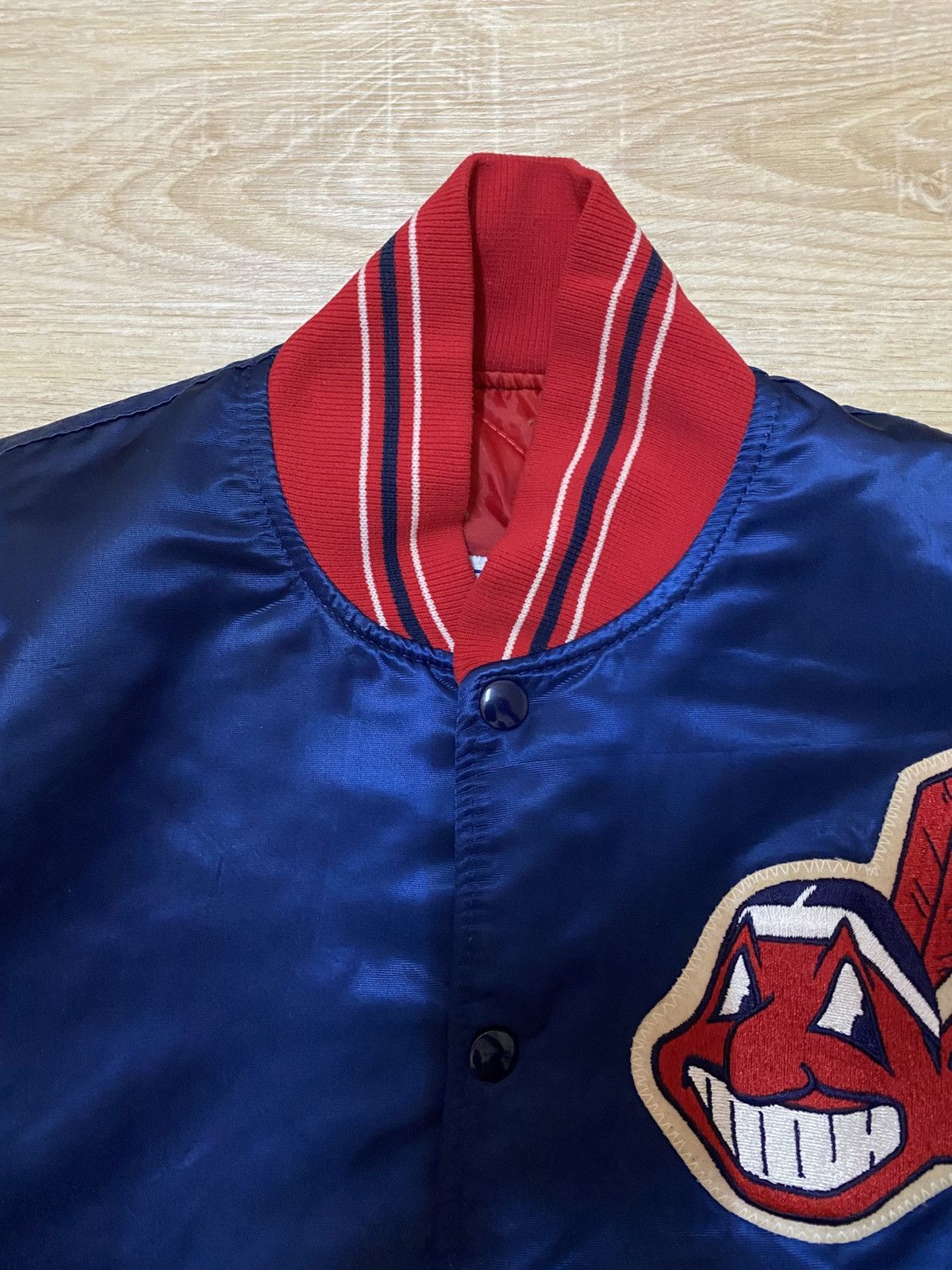 Starter Vintage starter cleveland indians satin varsity jacket Size US M / EU 48-50 / 2 - 5 Thumbnail