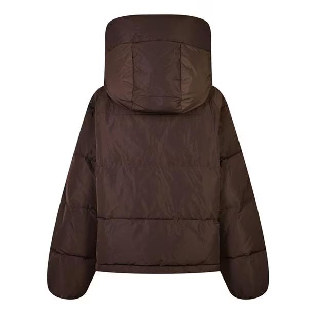 Dolce & Gabbana o1g2r1mq1024 Padded Nylon Logo Tag Jacket in Brown Size L / US 10 / IT 46 - 2 Thumbnail