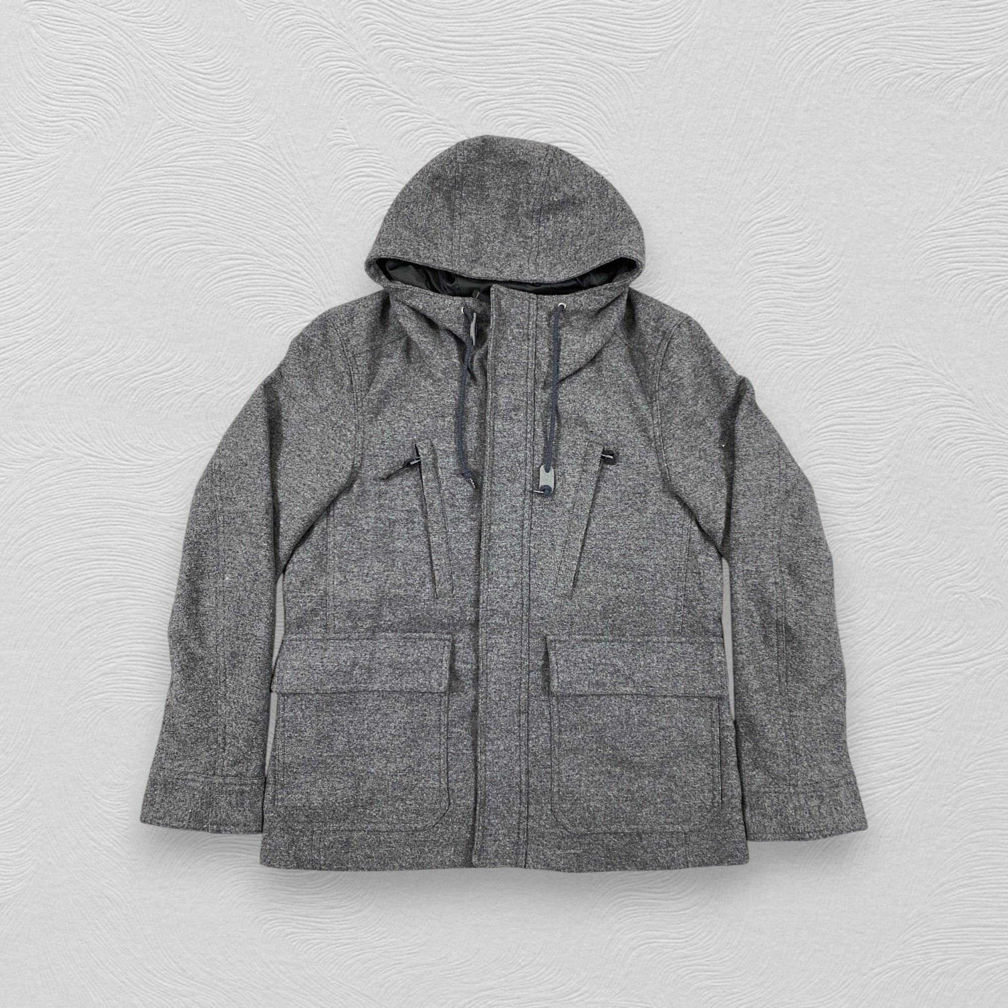 Global Work Global Work Wool Hoodie 4 Pocket Jacket -J189 Size US S / EU 44-46 / 1 - 1 Thumbnail