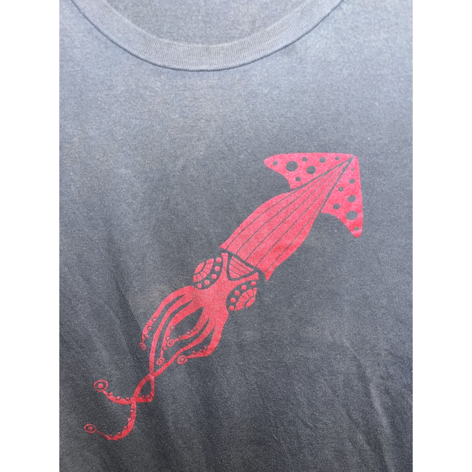 Vintage VINTAGE ANOLI Women's T-Shirt - Gray Short Sleeve Crew Neck Cotton Jersey All Seasons Bohemian Squid Beach Travel Small Size S / US 4 / IT 40 - 2 Thumbnail
