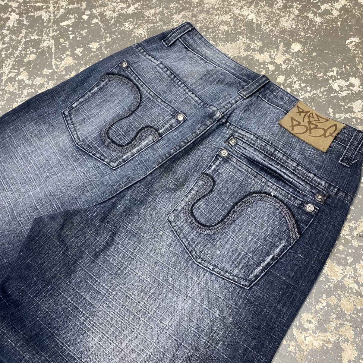 Southpole Vintage Red BBQ Y2K Double Pocket Embroidered Denim Jean Size US 31 - 11 Thumbnail