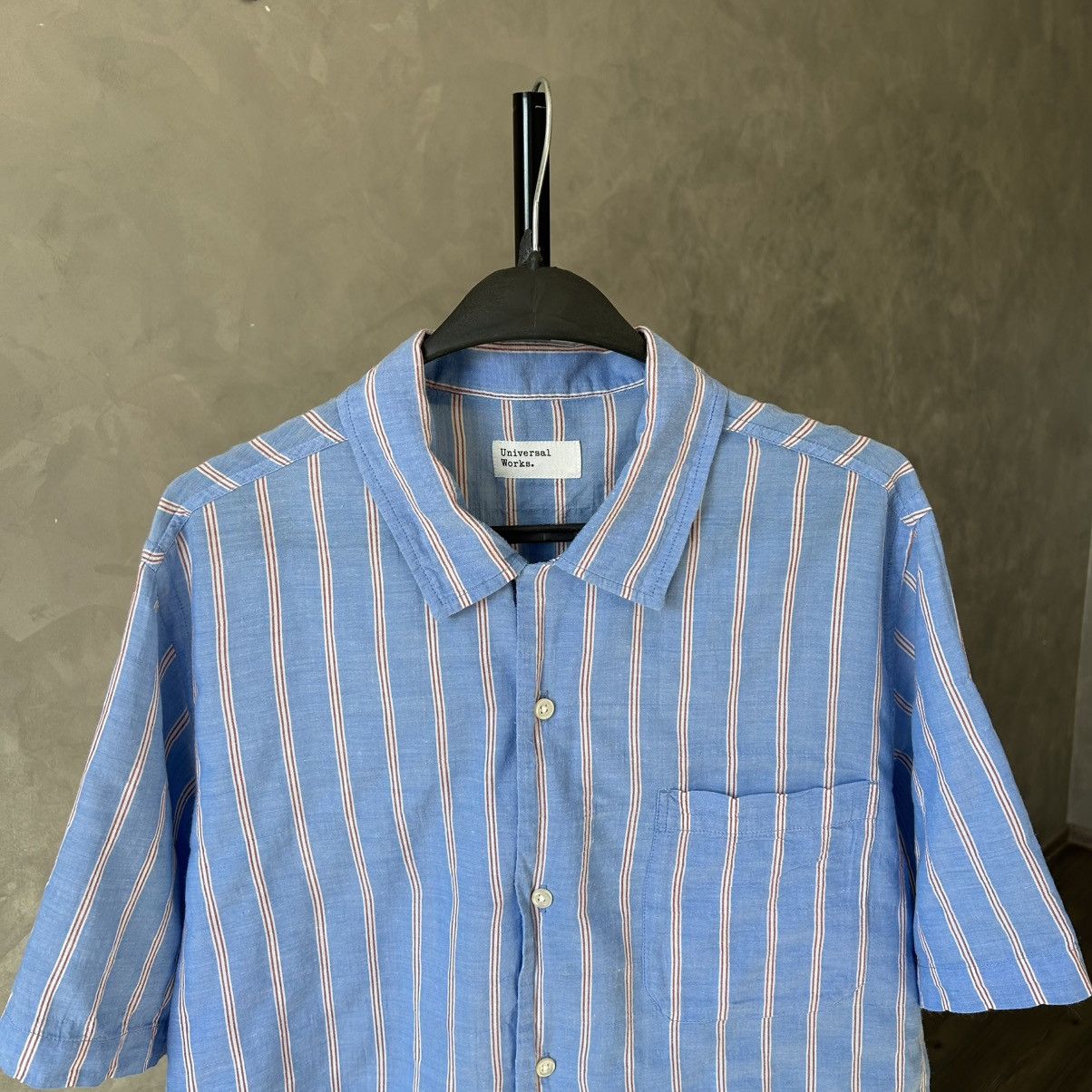 Universal Works Universal Works Striped Camp Shirt SS Size US M / EU 48-50 / 2 - 6 Thumbnail