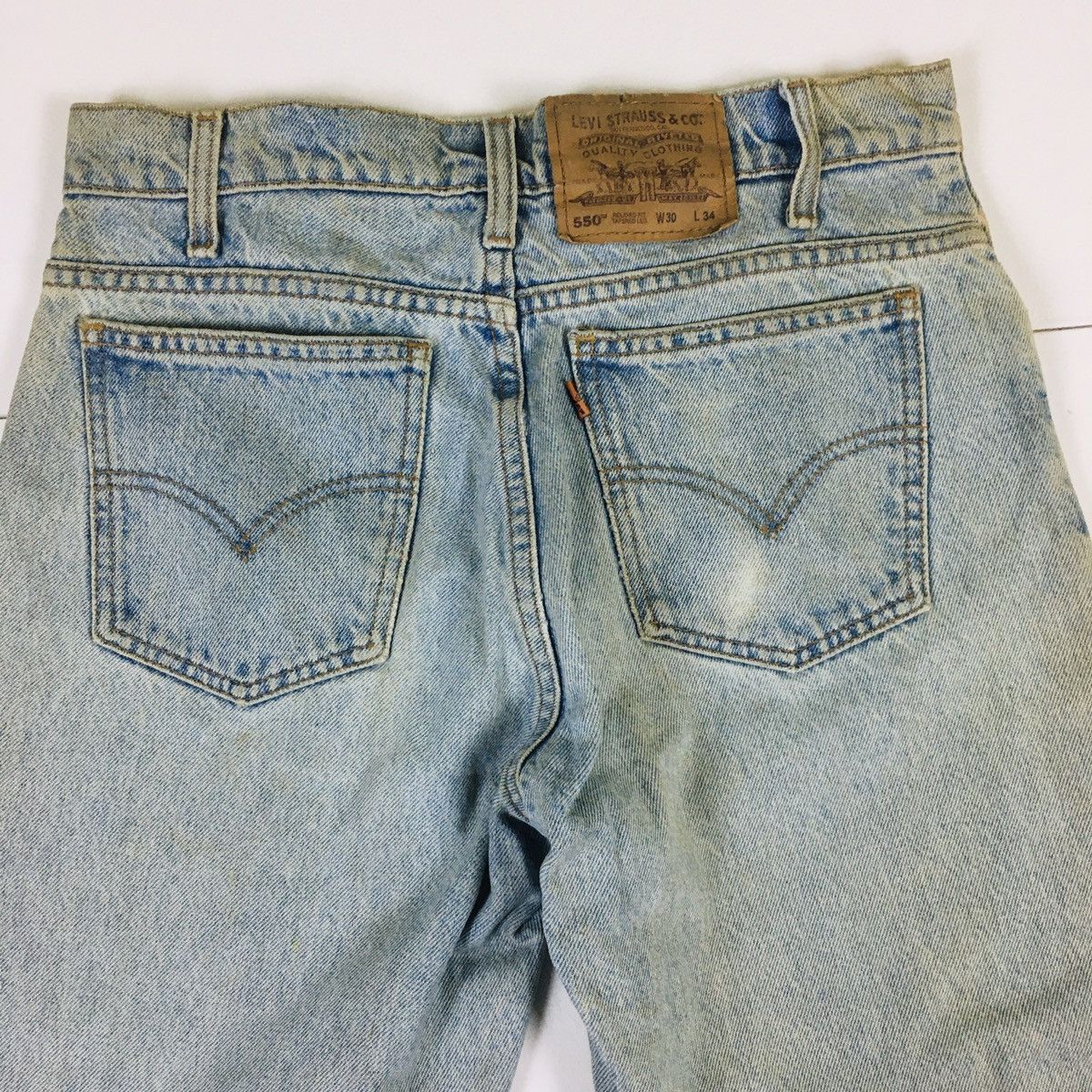 Levi's Vintage 90s Levi’s 550 Orange Tab Relaxed Fit Tapered Leg Size US 30 / EU 46 - 7 Thumbnail