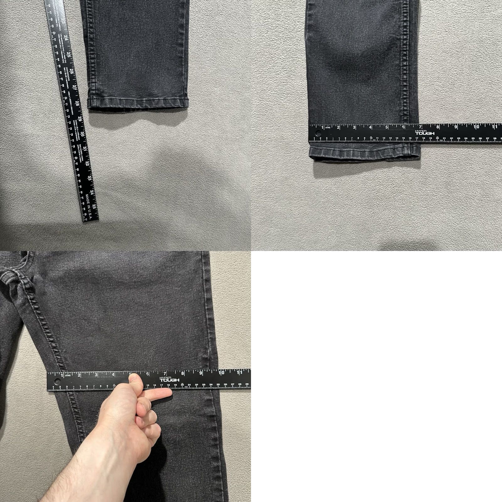 Denime the perfect jean NYC Jeans Mens 32x30 Black Stretch Denim Athletic Fit Jeans Size US 32 / EU 48 - 8 Thumbnail