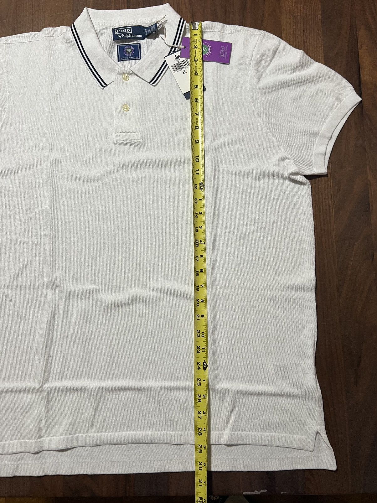 Polo Ralph Lauren Polo Ralph Lauren Wimbledon Cotton Polo-Collar Sweater White Size US XL / EU 56 / 4 - 5 Thumbnail