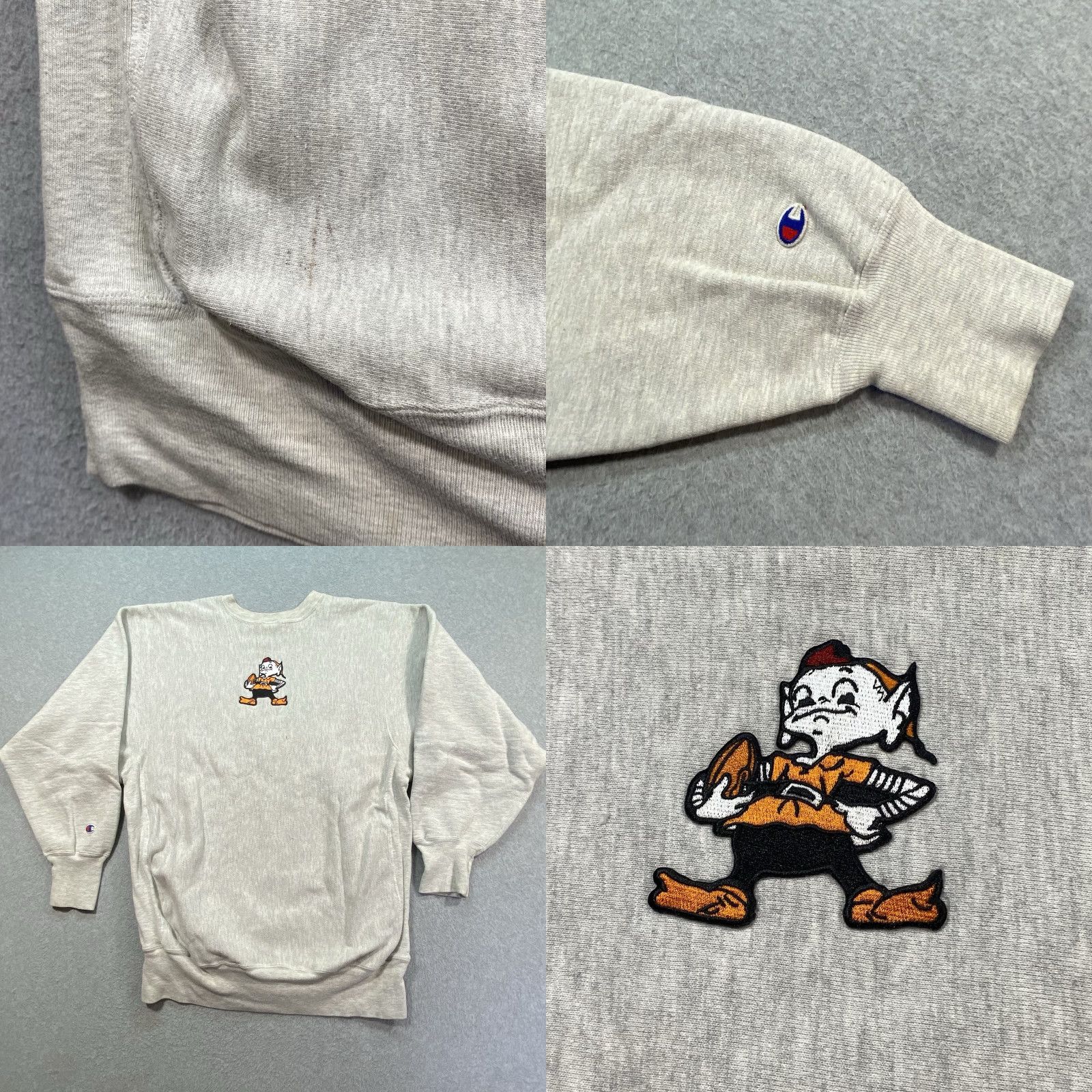 Champion Champion Pro Line Cleveland Brown NFL Reverse Weave Sweatshirt Sz 2XL Distressed Sweatshirt Size US XXL / EU 58 / 5 - 8 Thumbnail