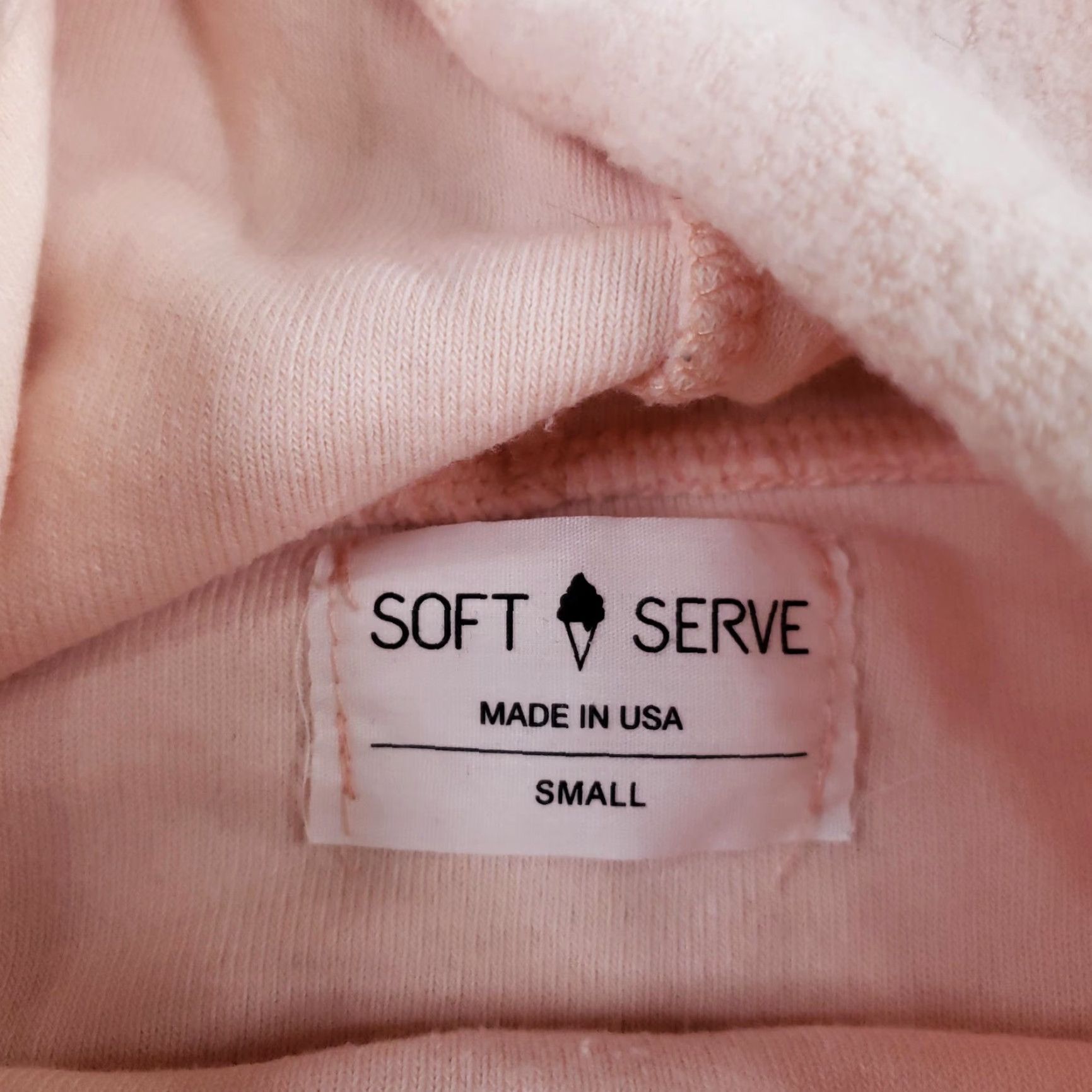 Pinko Soft Serve Hoodie Womens Small Pink Cotton Pullover Fleece Sweatshirt Made USA Pockets Logo Size S / US 4 / IT 40 - 5 Thumbnail