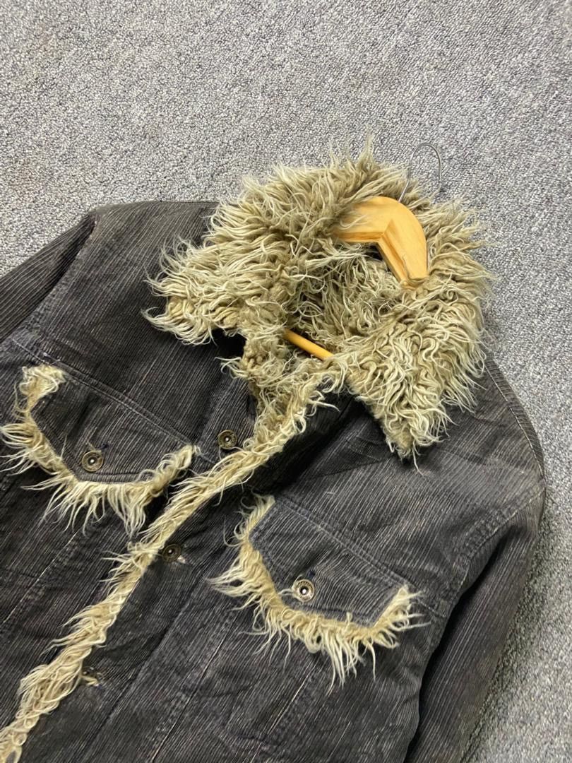 Japanese Brand Japanese Brand Faux Fur Denim Jacket (198) Size US L / EU 52-54 / 3 - 8 Thumbnail