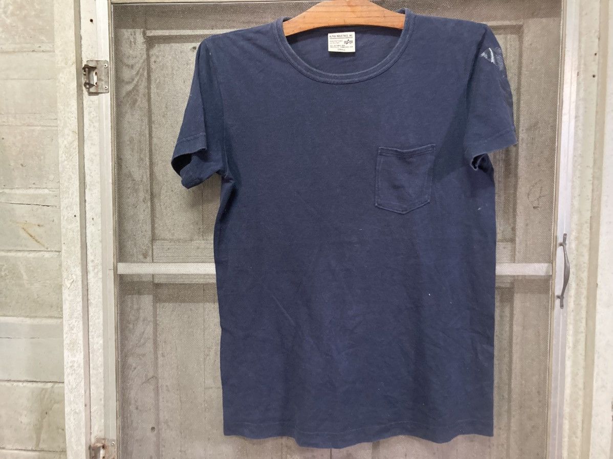 Alpha Industries × Japanese Brand Vintage Alpha Pocket Tee Size US S / EU 44-46 / 1 - 1 Thumbnail