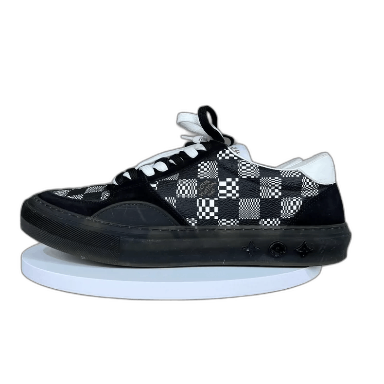 Louis Vuitton Louis Vuitton Ollie Series Black Checkered Sneakers Size US 7 / EU 40 - 1 Thumbnail
