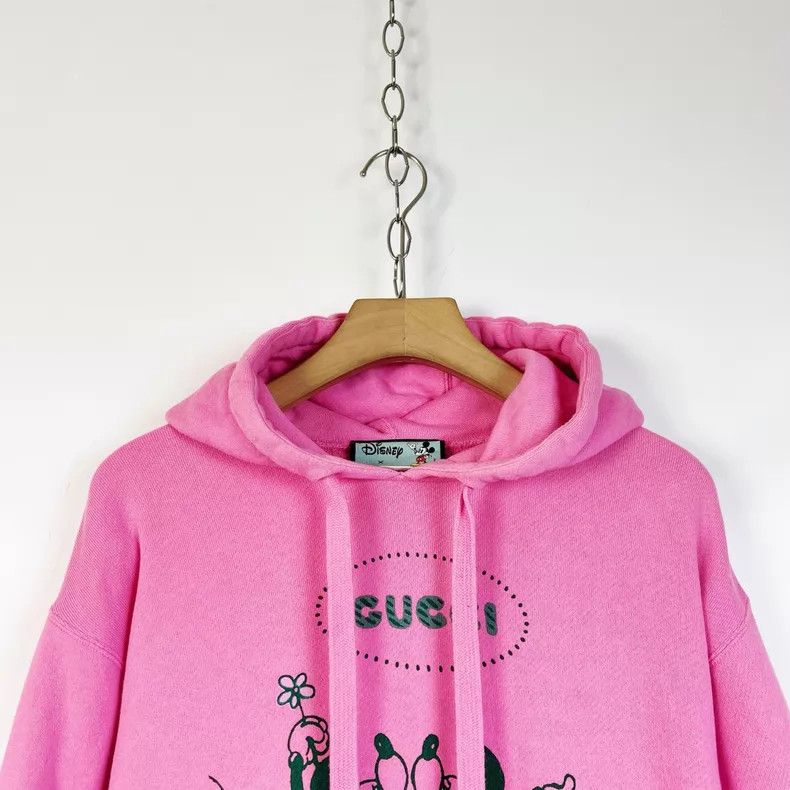 Gucci Gucci Pink Logo Cartoon Letter Print Short Loose Hooded Lo Size S / US 4 / IT 40 - 3 Thumbnail