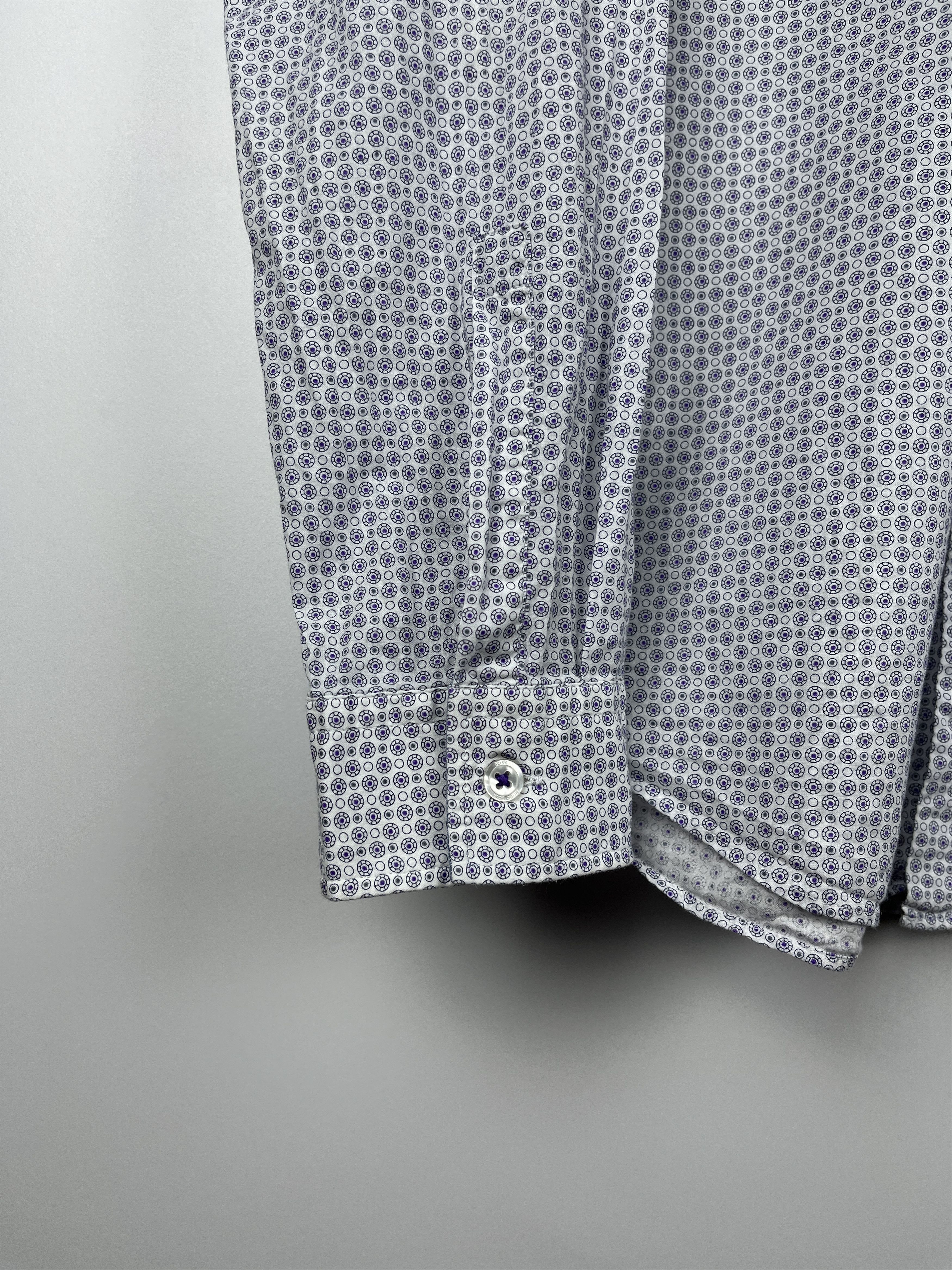 Hugo Boss Hugo Boss Small Polka Dot Long Sleeve Shirt Button Up Size US M / EU 48-50 / 2 - 10 Thumbnail
