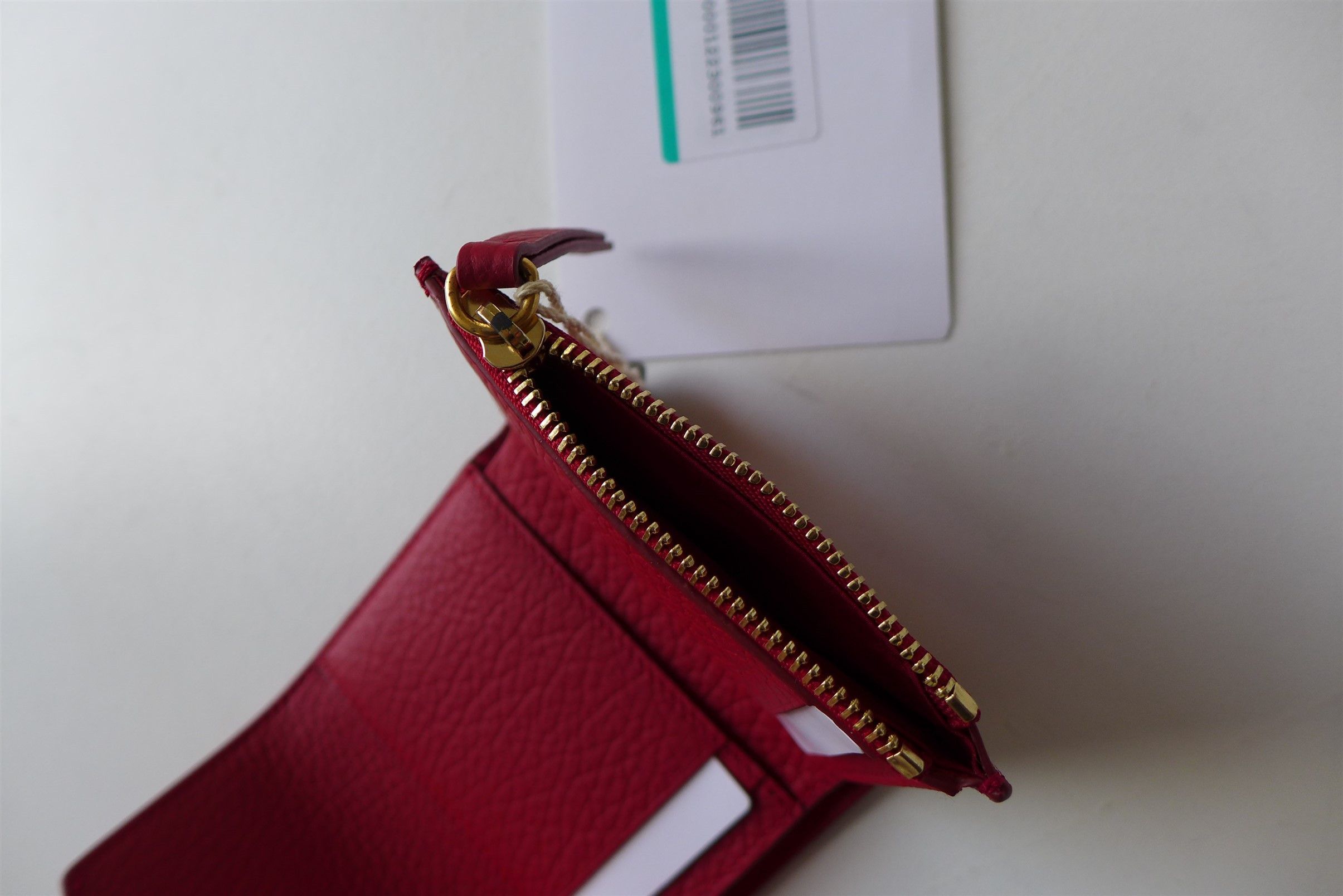 Maison Margiela Margiela Envelope Zip Wallet - Red Calf Leather Size ONE SIZE - 7 Thumbnail