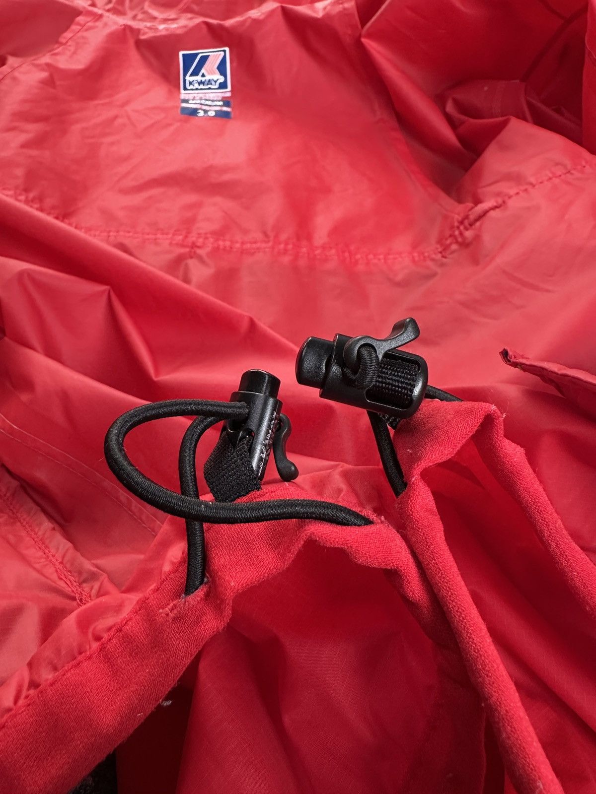 K-Way K-Way Le Vrai 3.0 Claude Waterproof Packable Red Jacket sz M Size US M / EU 48-50 / 2 - 15 Thumbnail