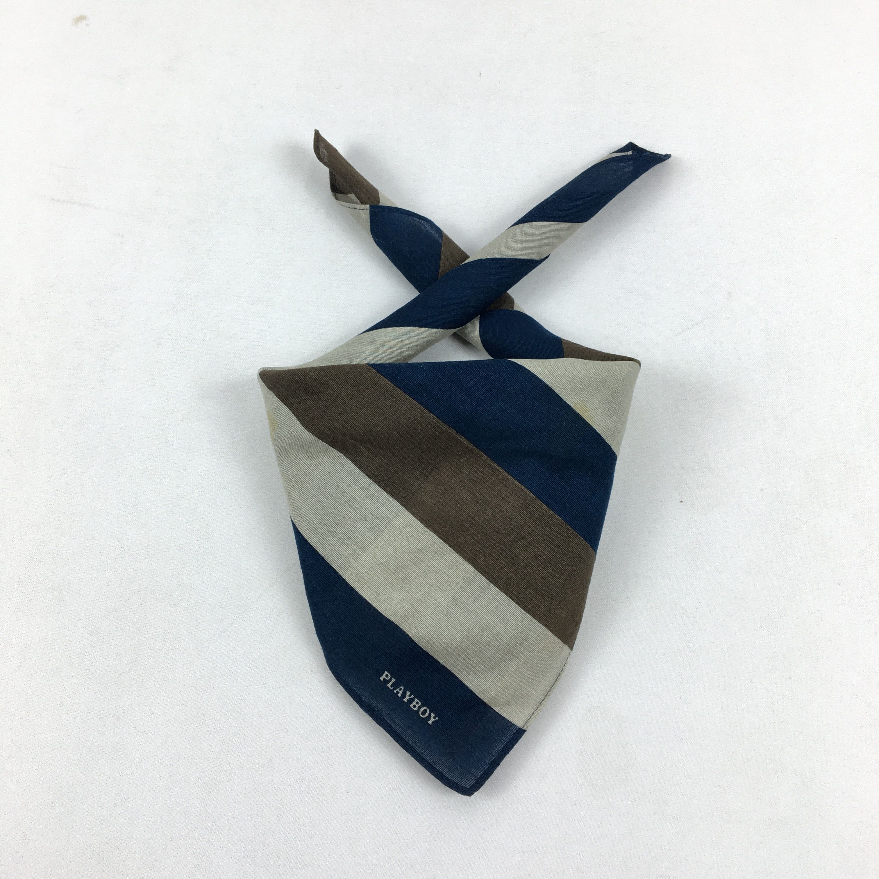 Playboy Vintage 90s Playboy Handkerchief Bandana Pocket Square Size ONE SIZE - 1 Thumbnail