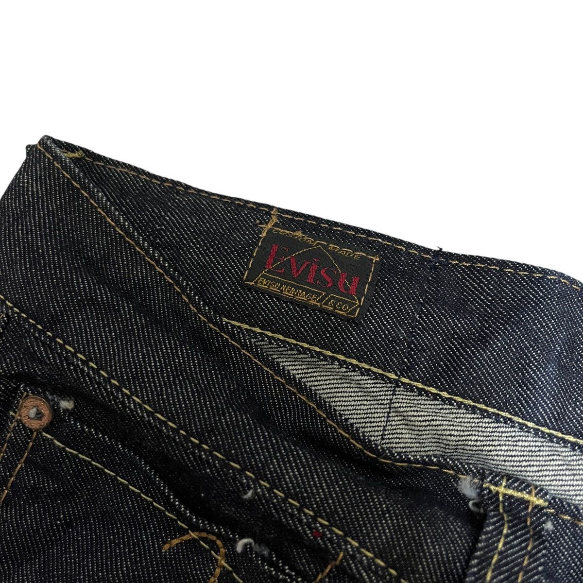 Evisu × Japanese Brand × Vintage EVISU RED DAICOCK DENIM [33x34) Size US 33 - 8 Thumbnail