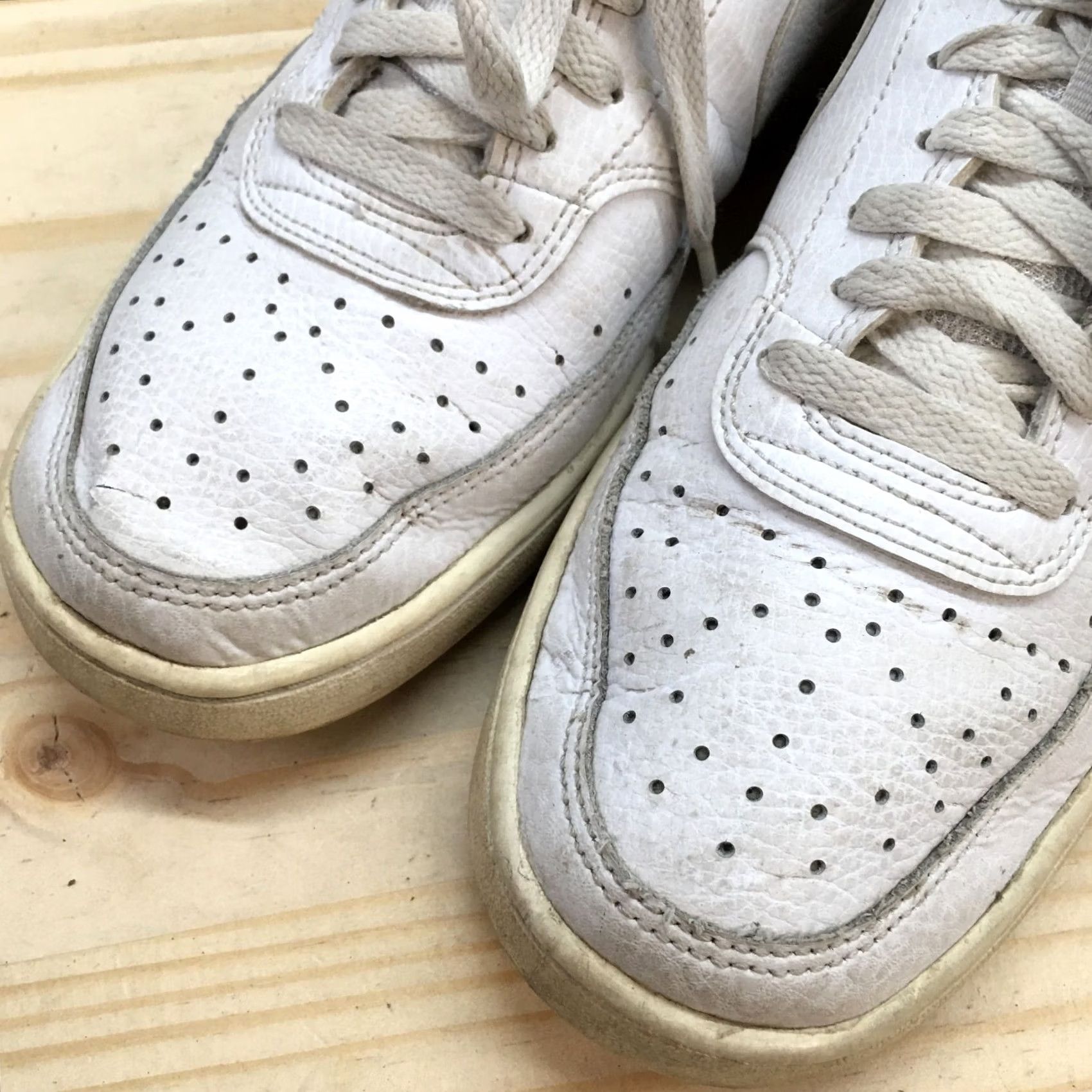Nike Nike Court Vision Low Top Sneakers Womens 9.5 White CD5434-100 Lace Up Soccer Shoes? Size L / US 10 / IT 46 - 4 Thumbnail