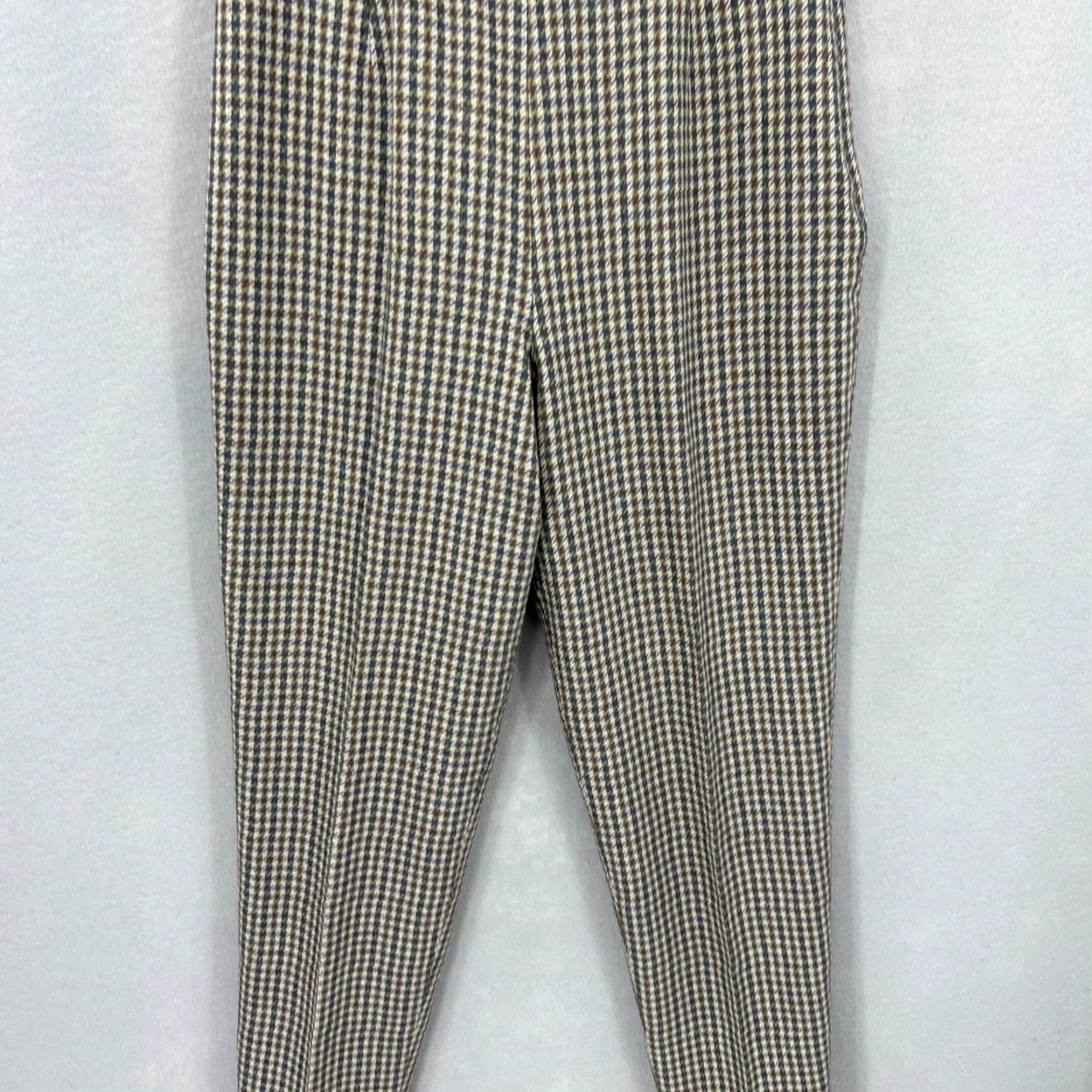 Pendleton VINTAGE Pendleton Knockabout Pants Womens 6 Green Houndstooth Wool Zip Preppy Size 28" / US 6 / IT 42 - 3 Thumbnail