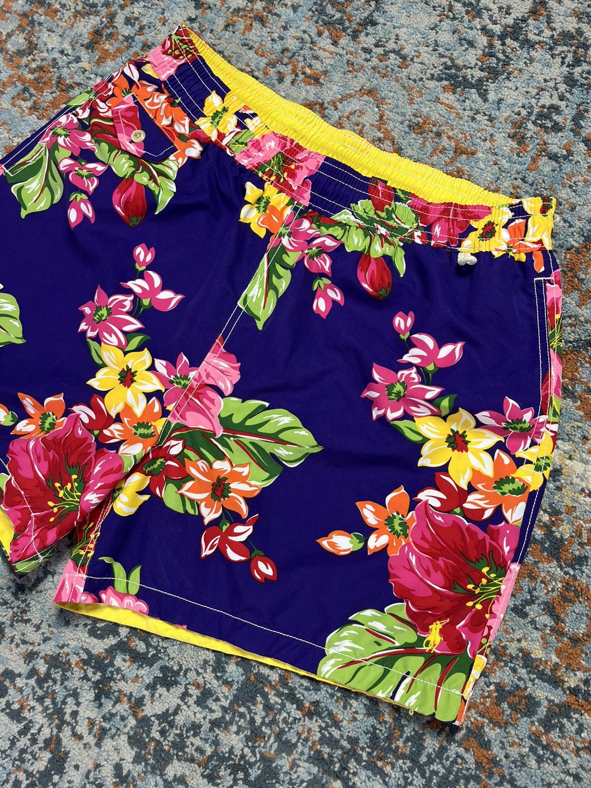 Polo Ralph Lauren Vintage 00s Polo Ralph Lauren floral print shorts old money Size US 36 / EU 52 - 4 Thumbnail