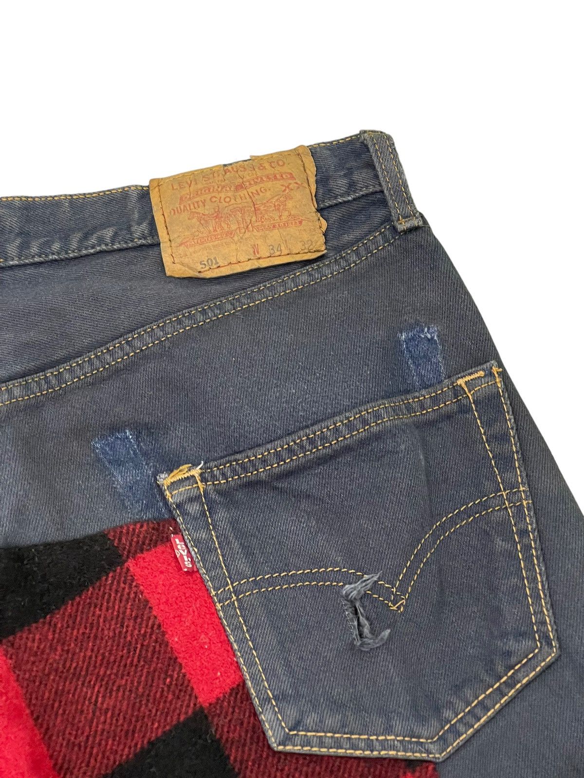 Sonic Lab Vtg 1999 Levi’s 501 Rebuild by Sonic Lab Japan 6🟦6 Size US 33 - 9 Thumbnail
